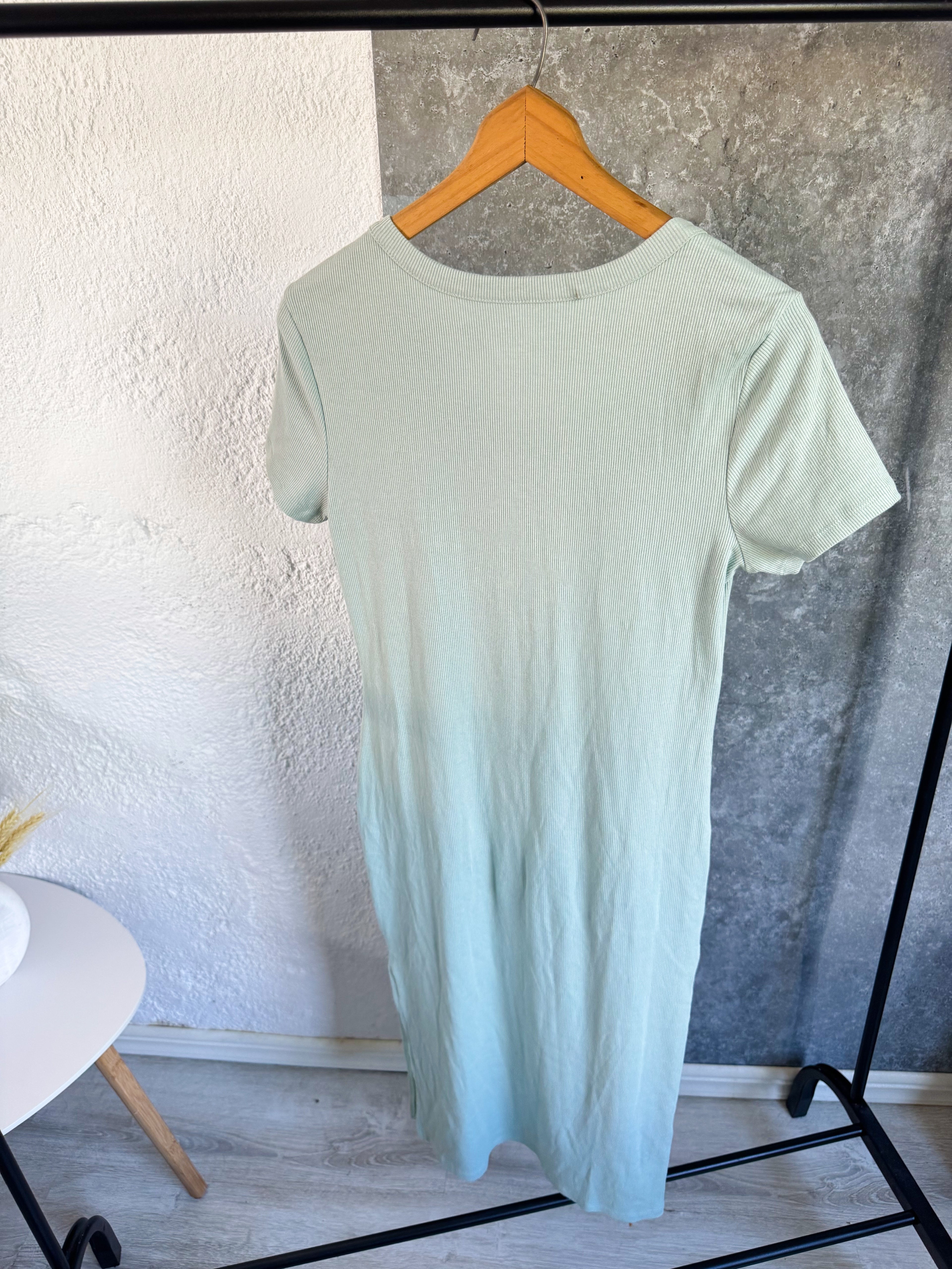 Vestido verde agua talle L