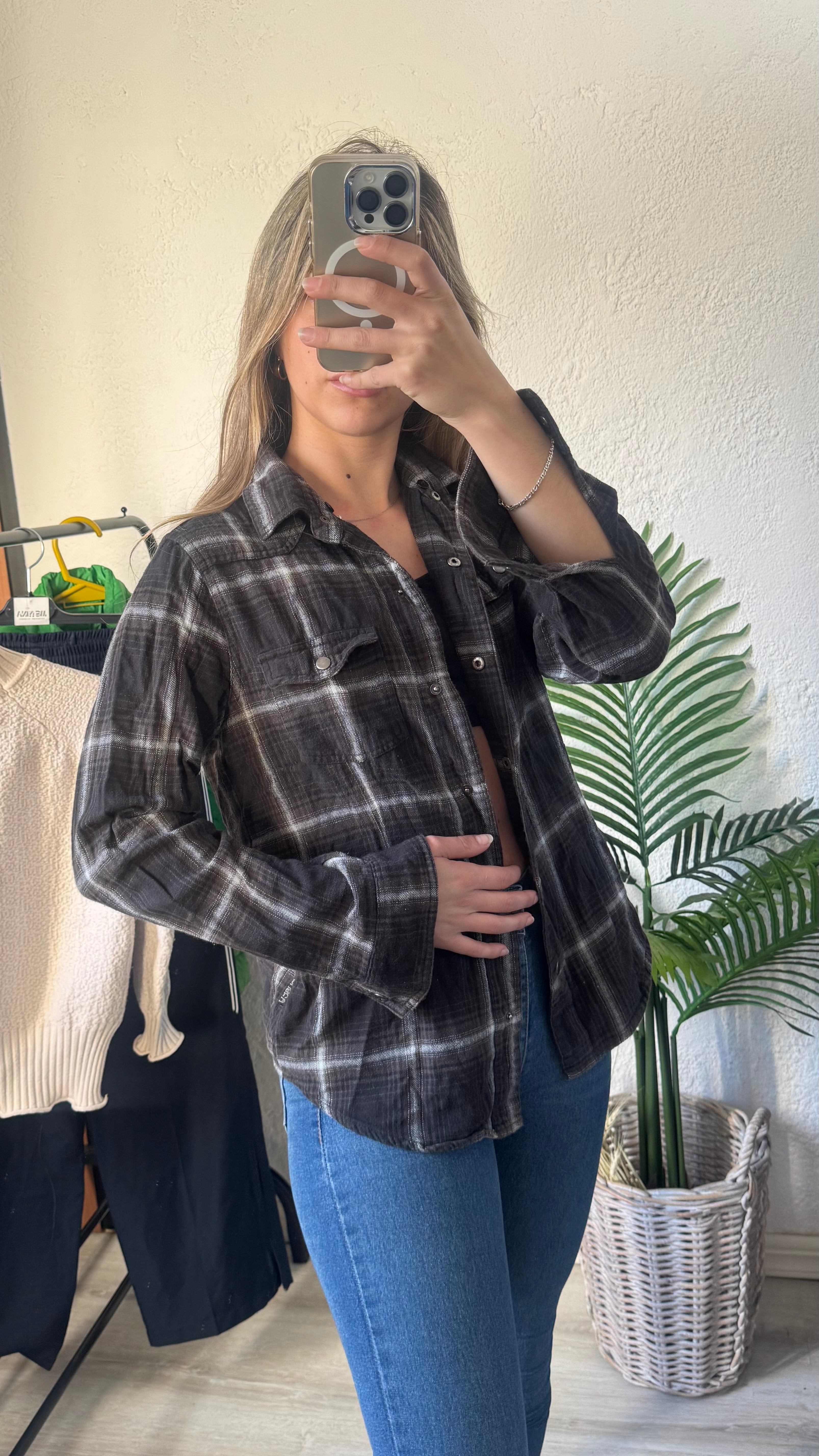 Camisa gruesa a cuadros