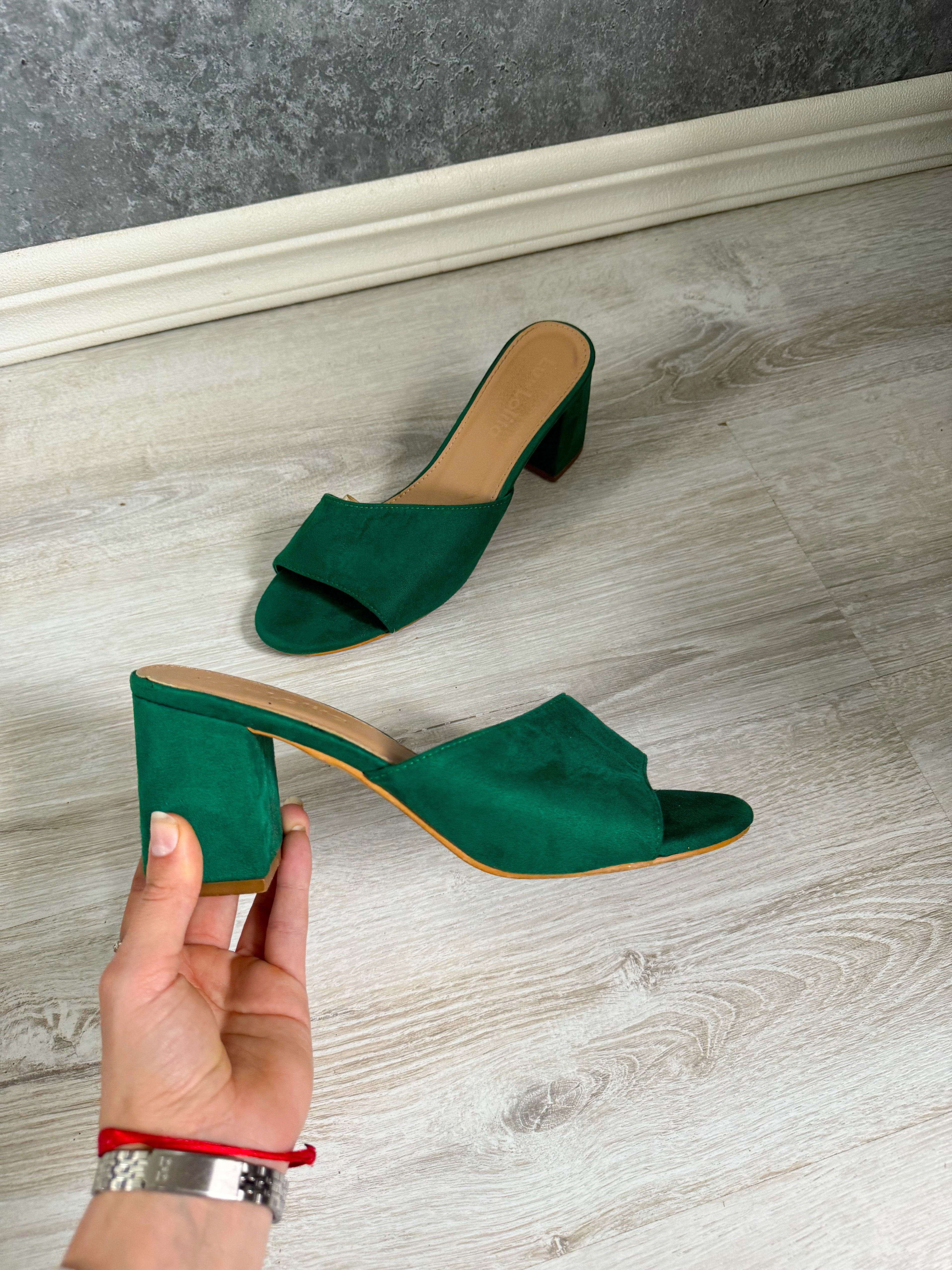 Sandalias tacos LOLITA verdes