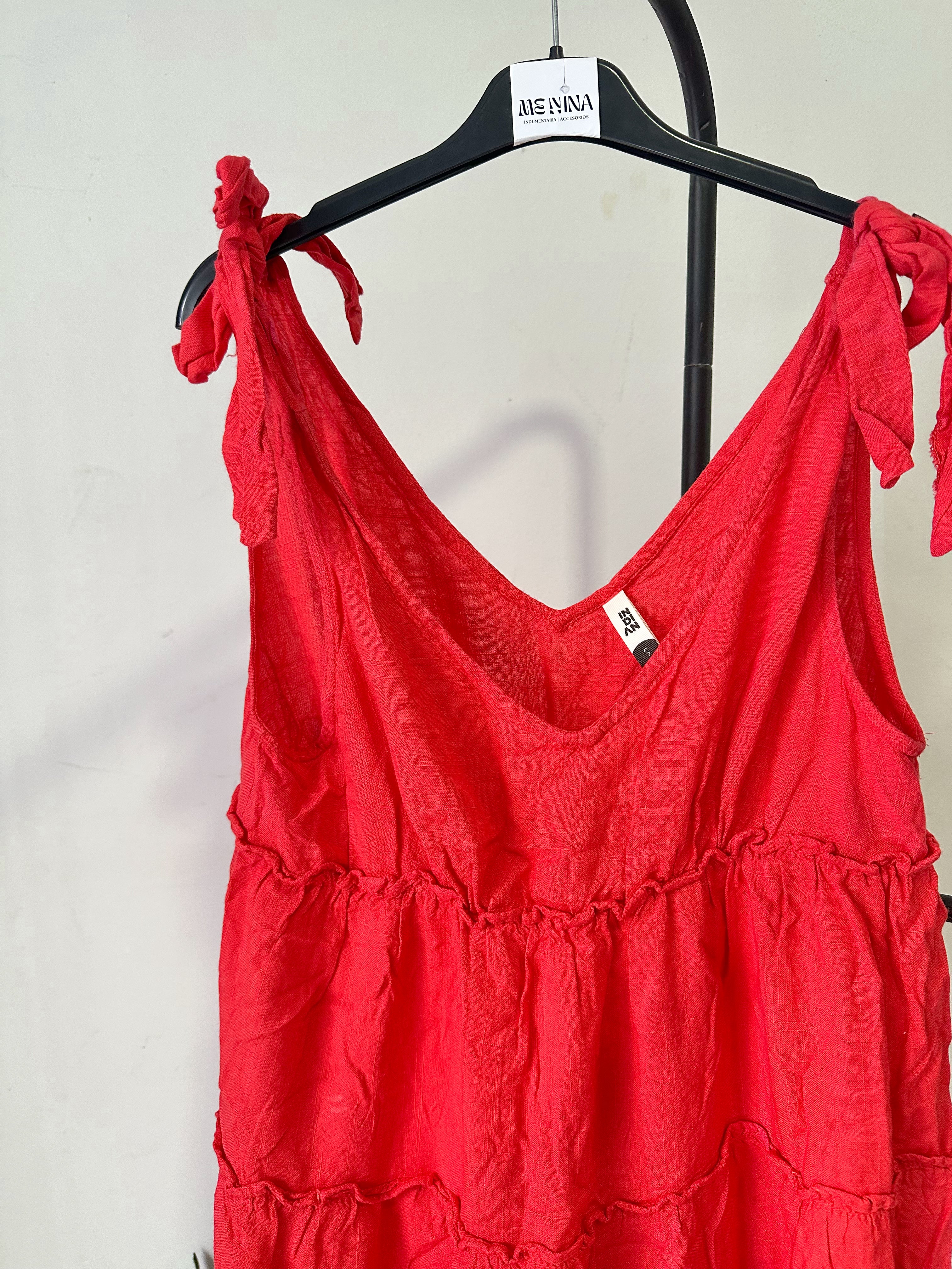 Vestido rojo INDIAN