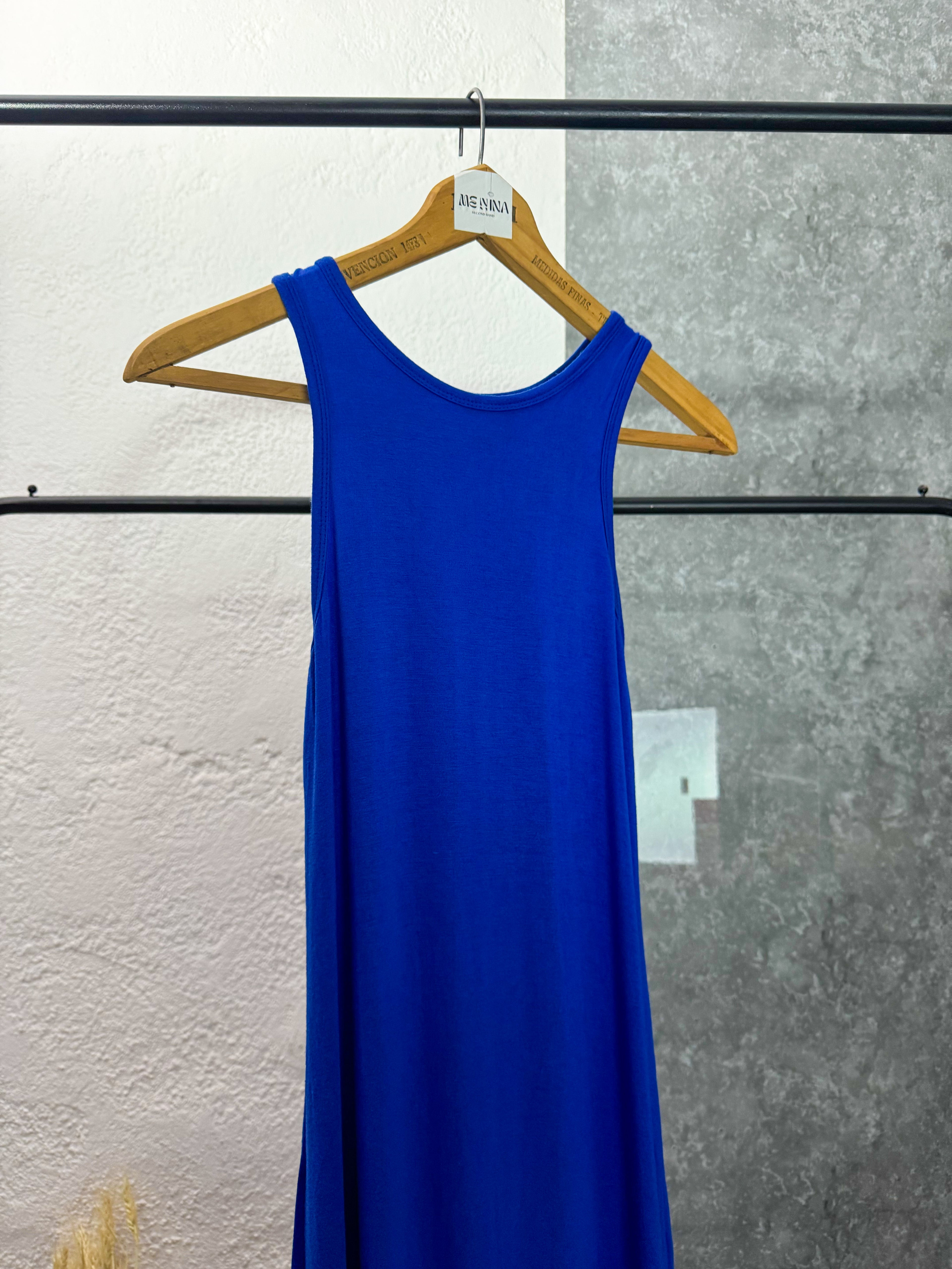 Vestido largo azul
