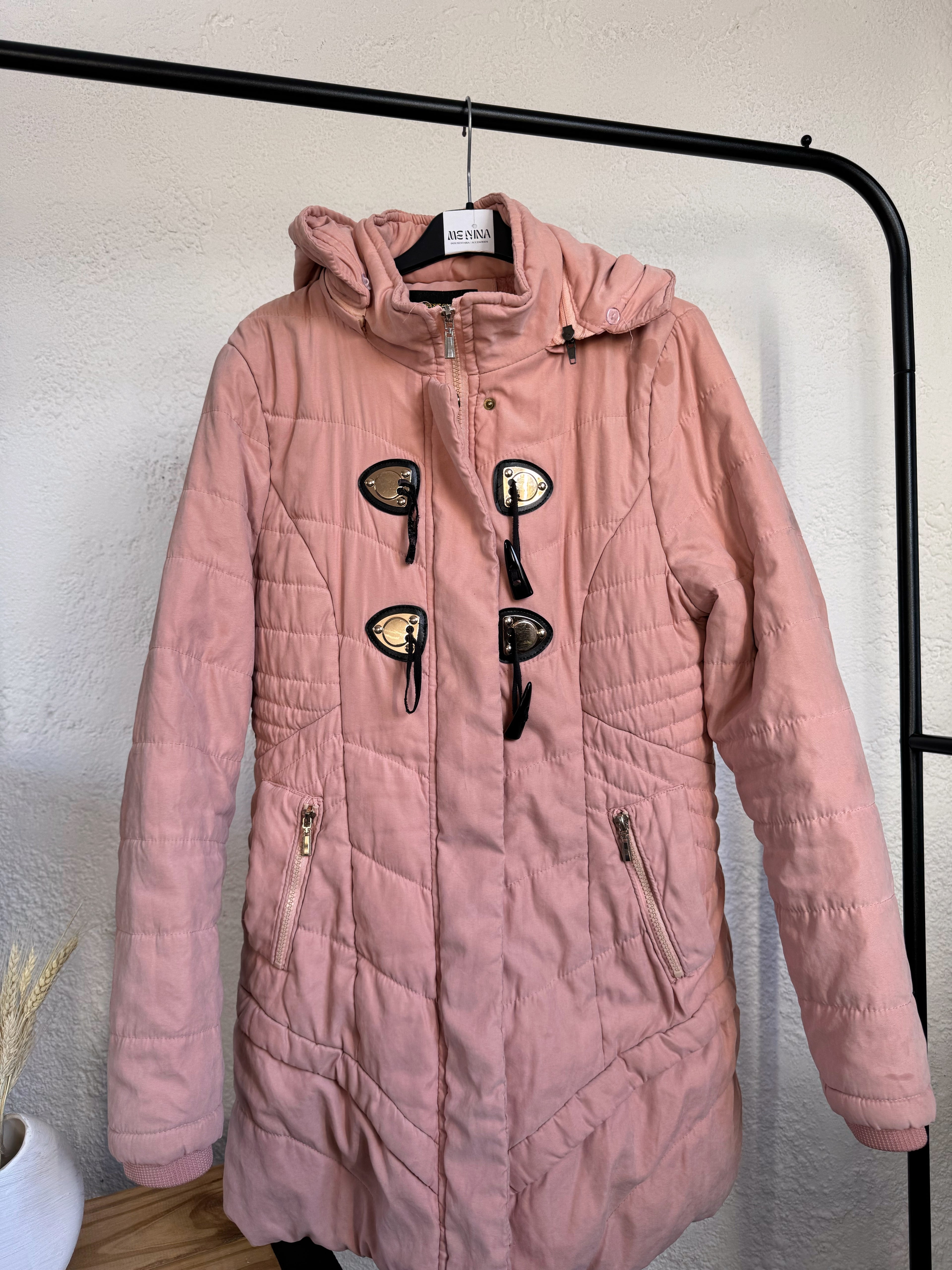 Campera de abrigo rosada