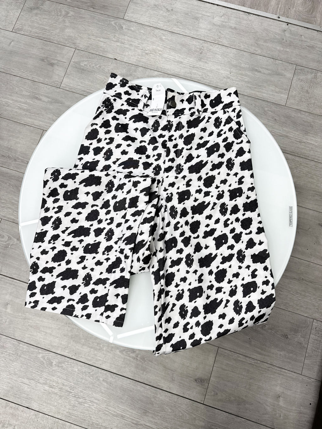 Pantalón de bengalina diseño vaca