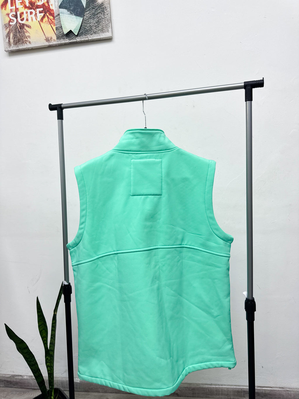 Chaleco Santa Bárbara de neopreno verde agua