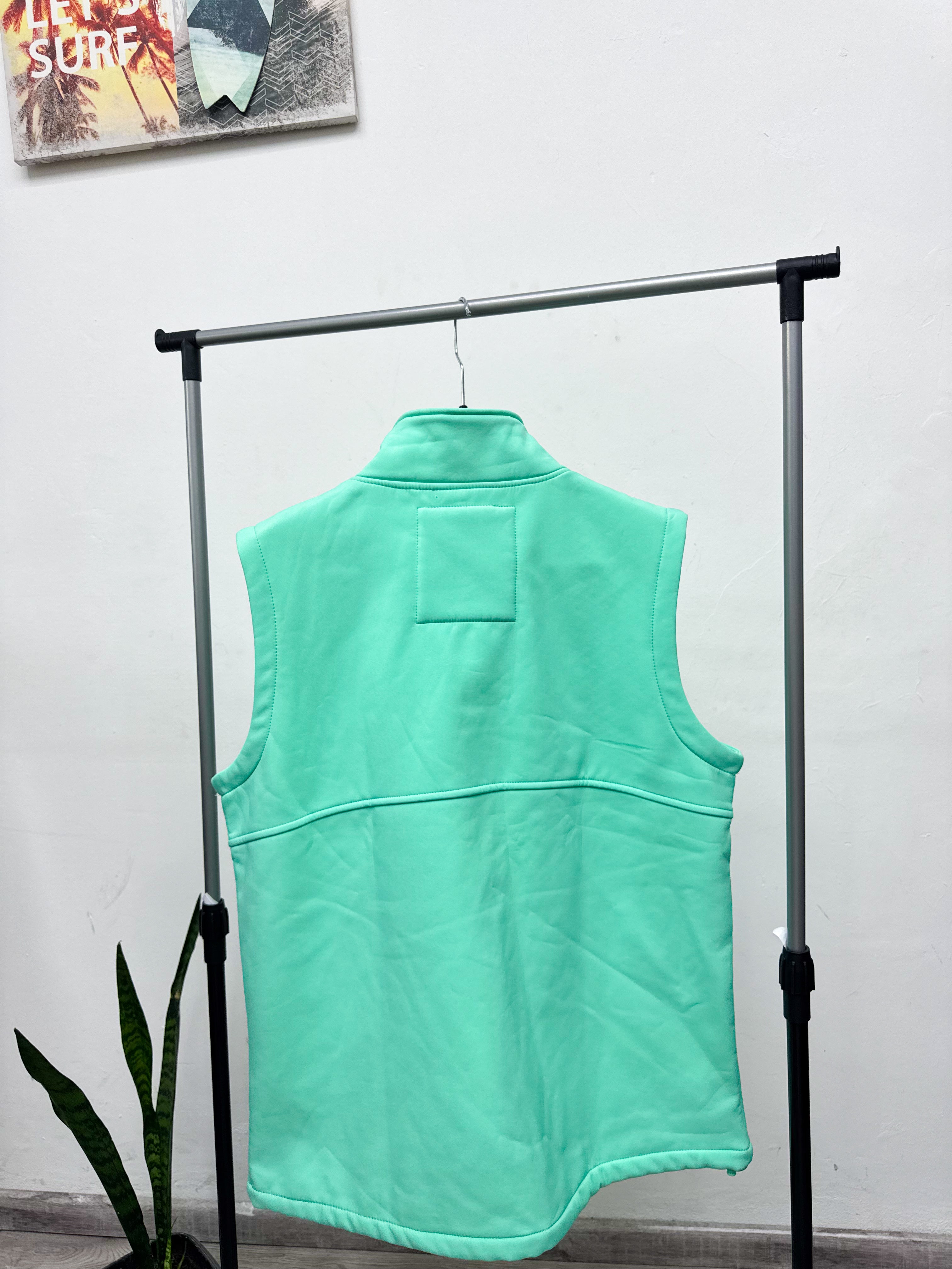 Chaleco Santa Bárbara de neopreno verde agua