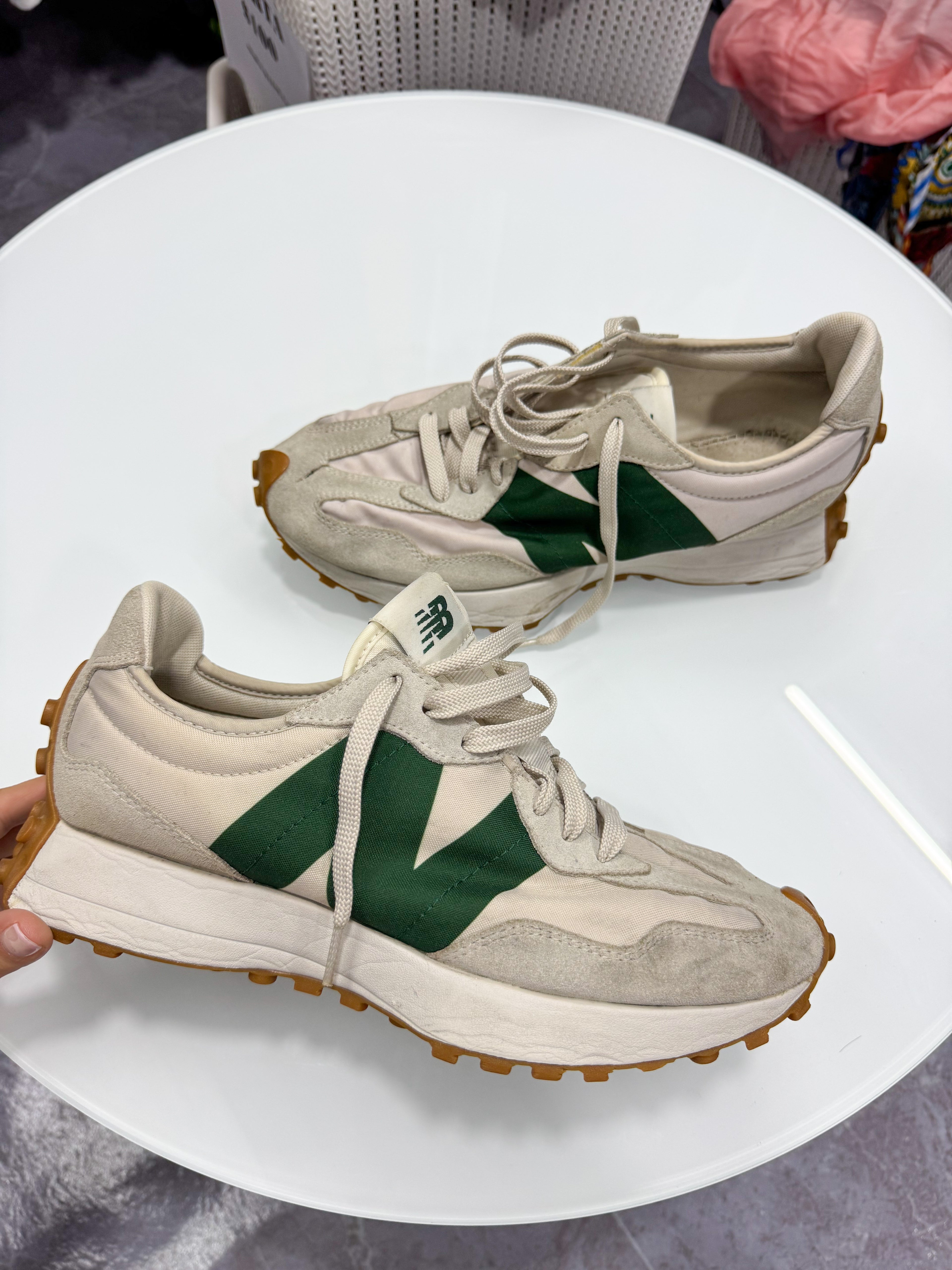 Championes New Balanace gris y verde *detalle en el último video