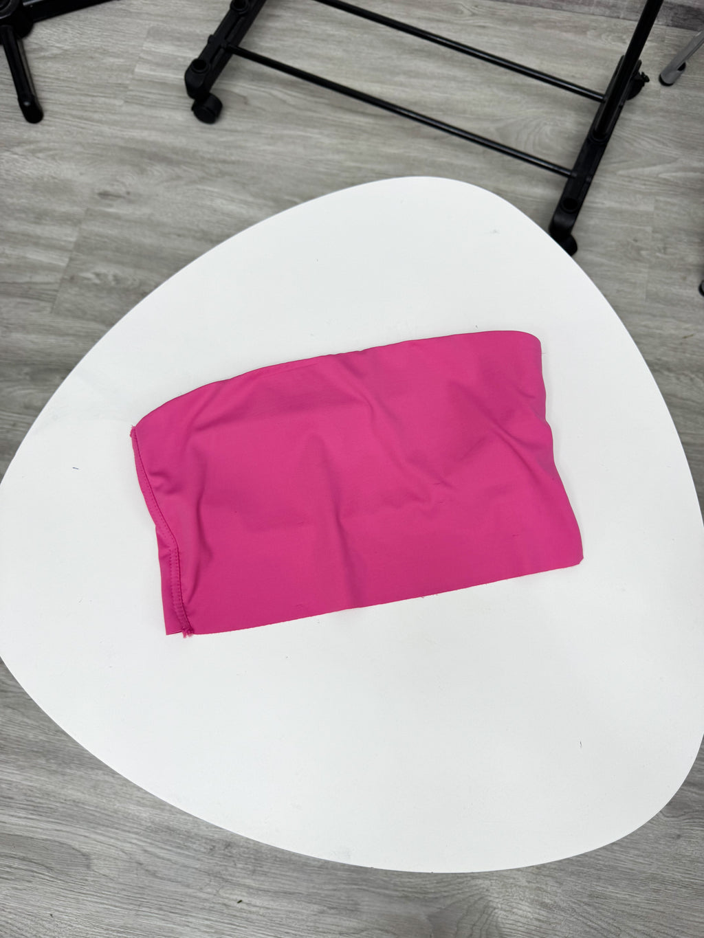 Top rosado Strapless