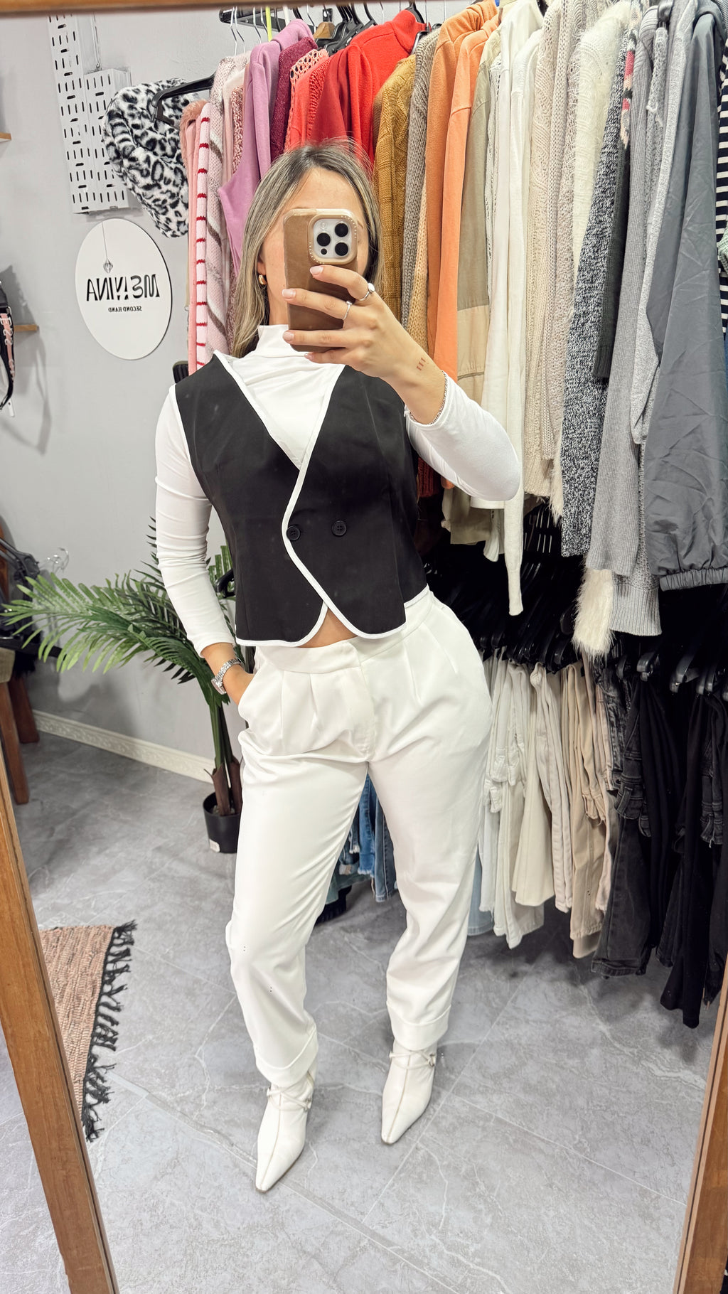 Pantalón blanco sastrero