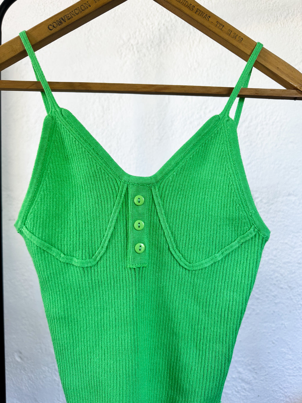 Top de hilo verde Daniel Cassin