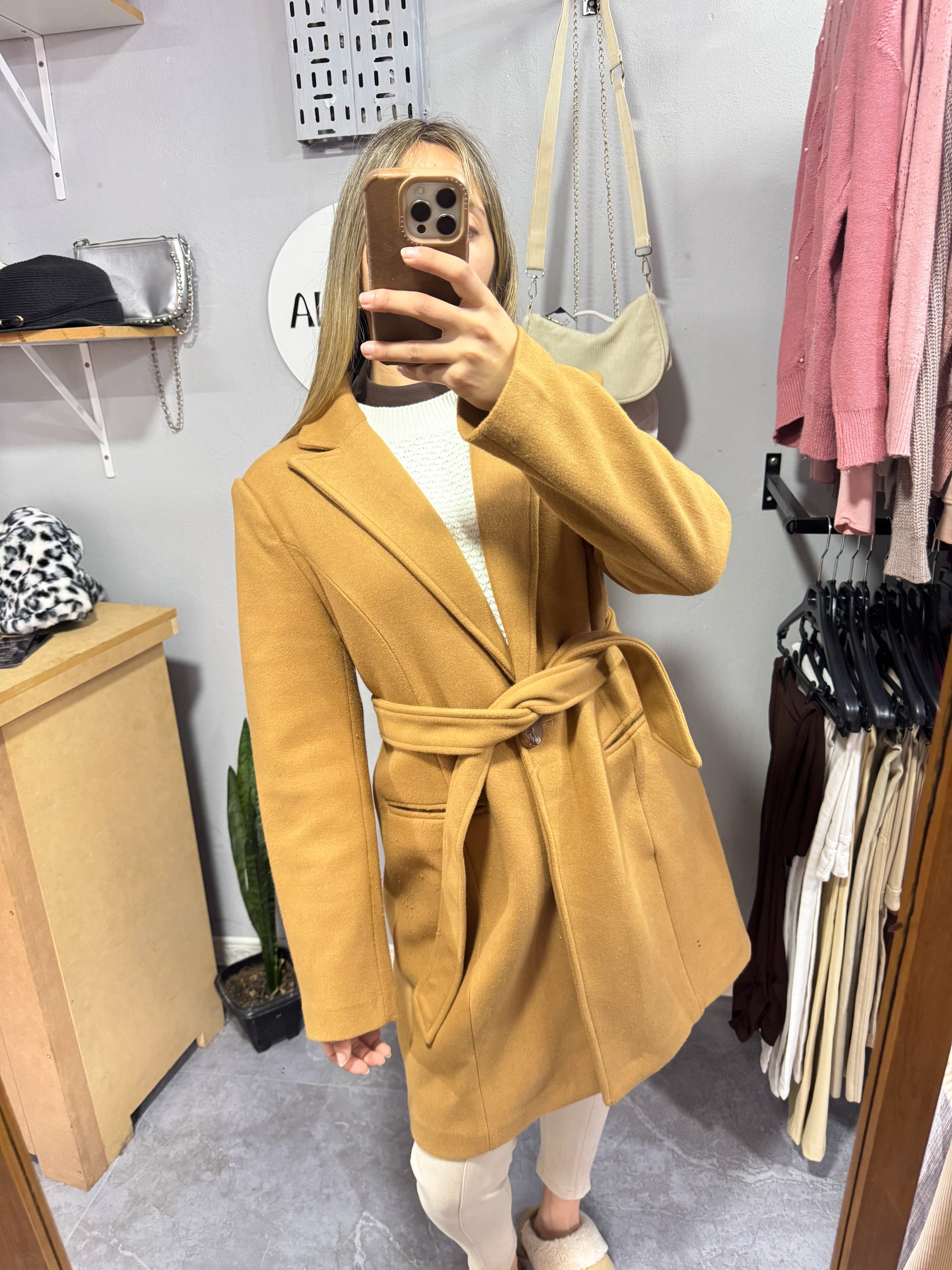 Tapado marron talle M