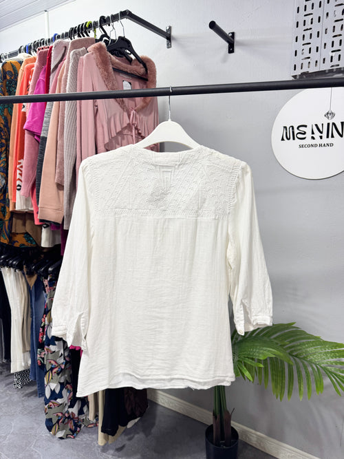 Blusa blanca manga larga Daniel Cassin