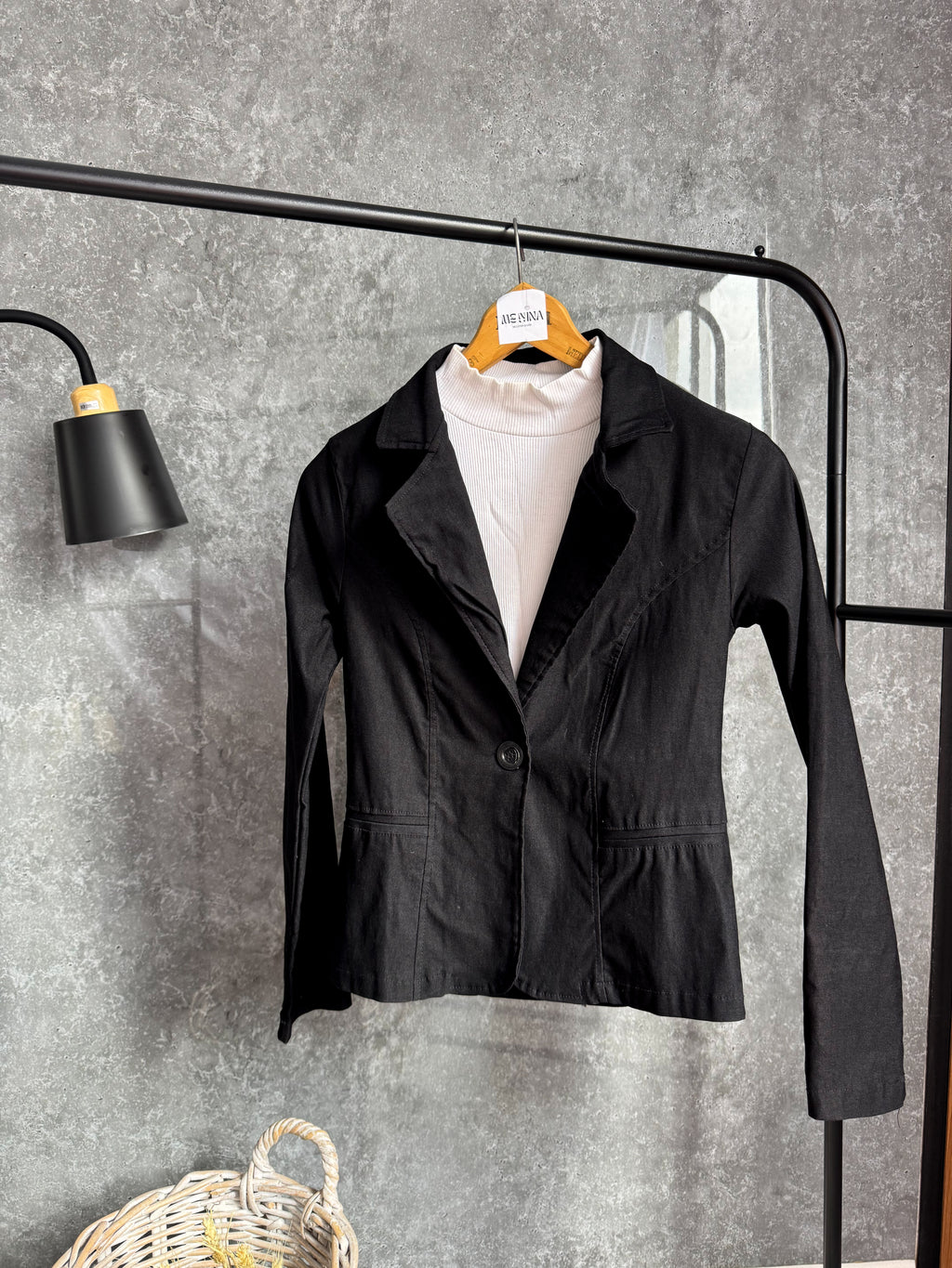 Blazer negro talle Xs/S