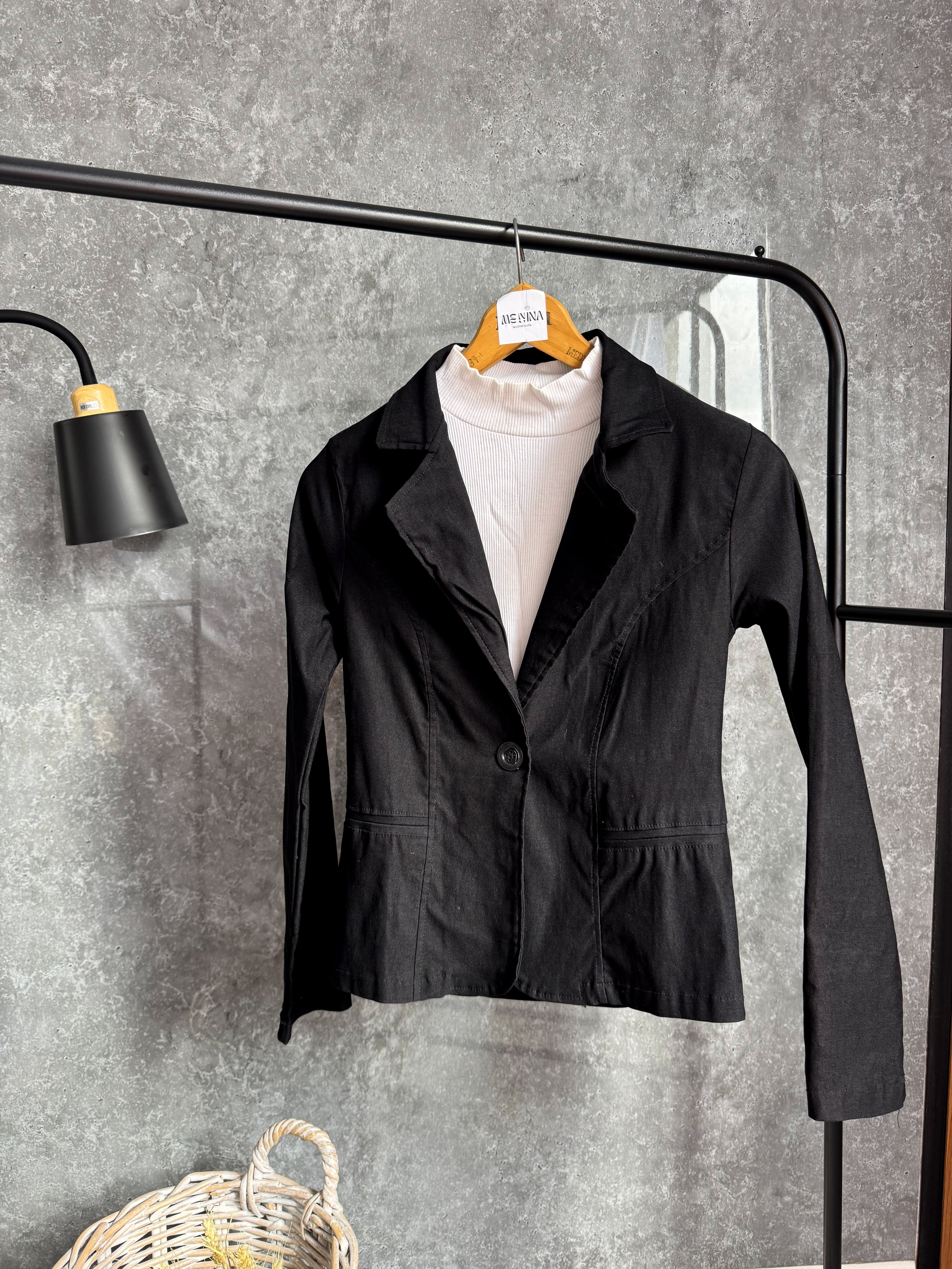 Blazer negro talle Xs/S