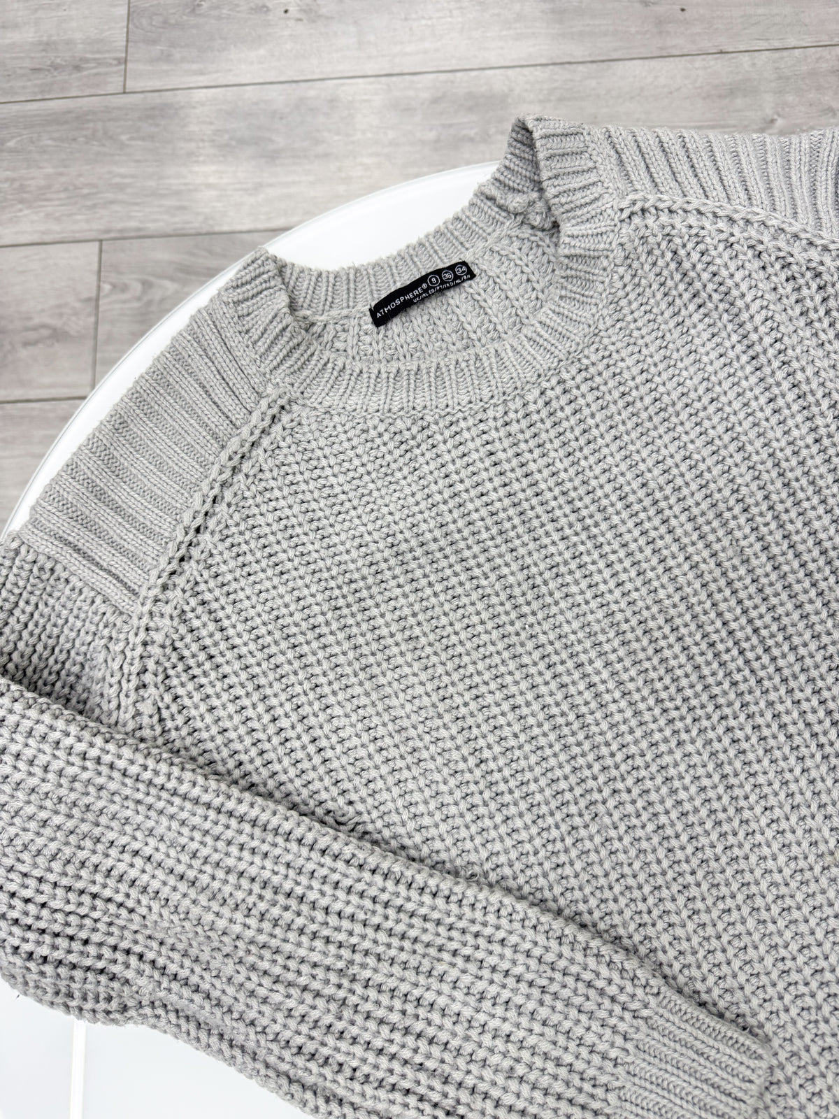 Buzo gris de lana talle XS