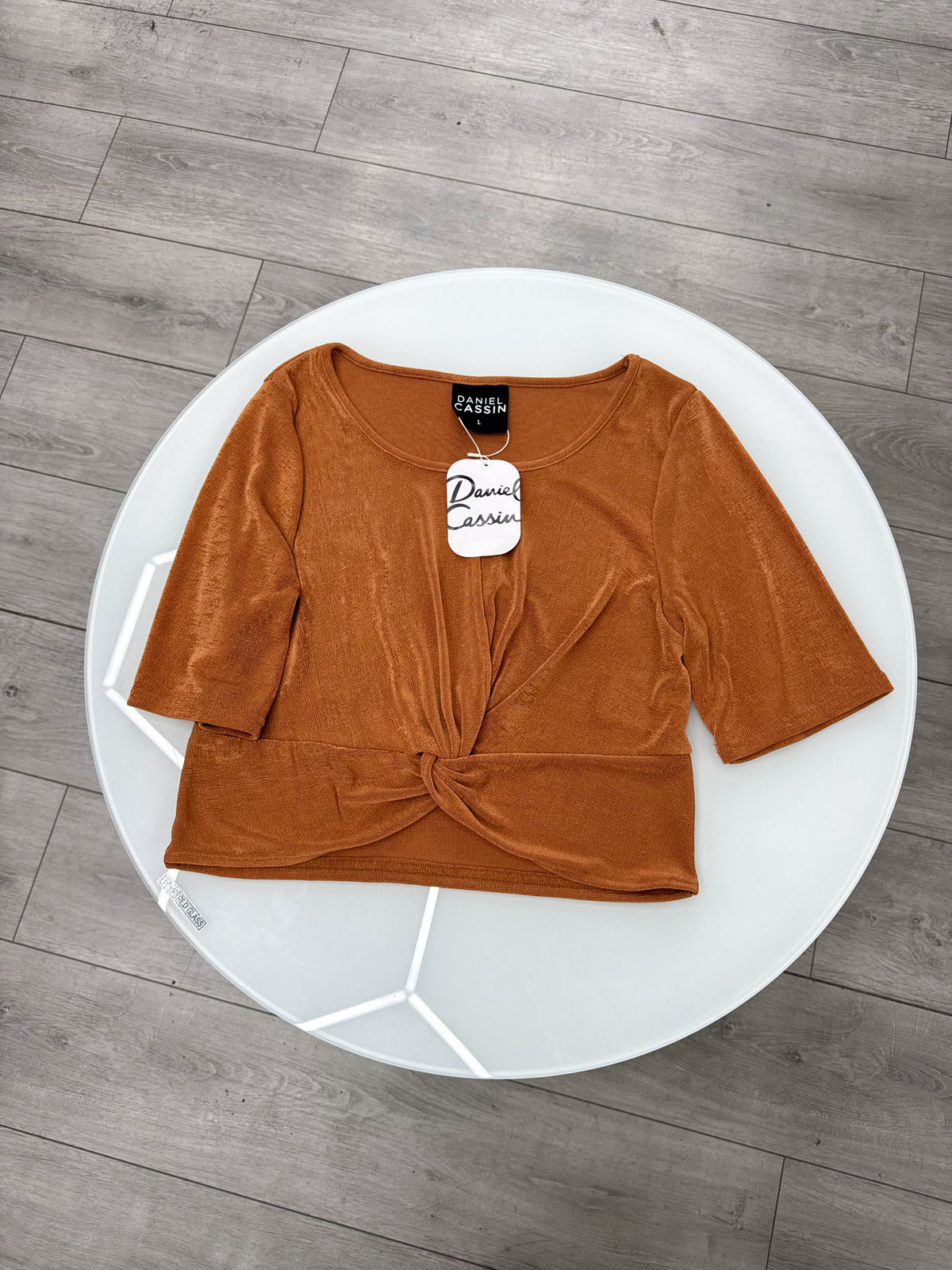 Blusa NUEVA manga corta marrón