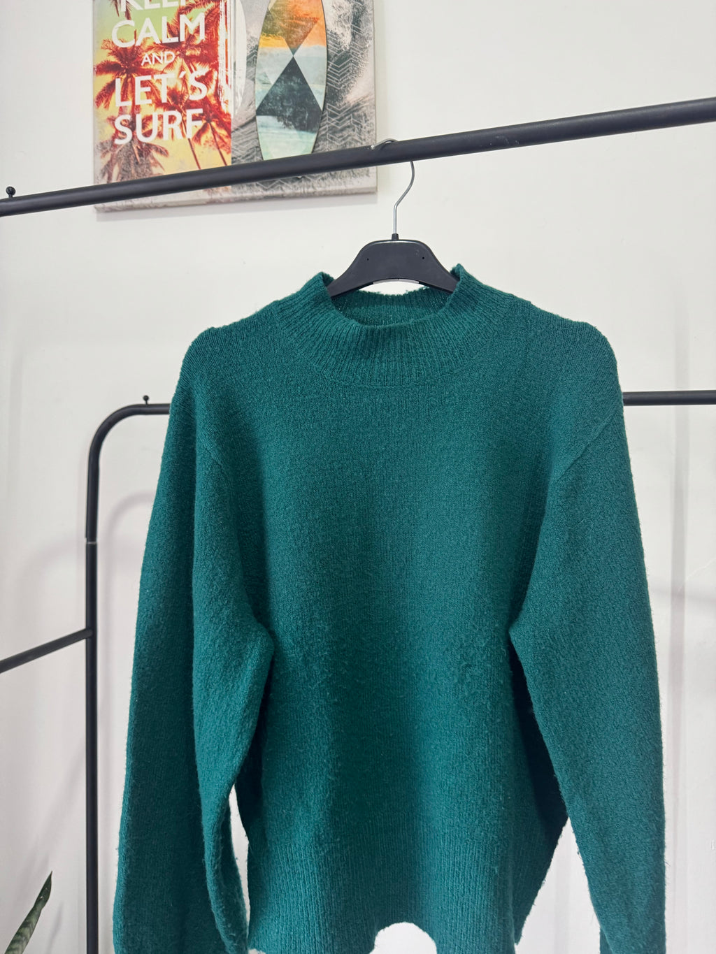 Buzo verde mangas globo