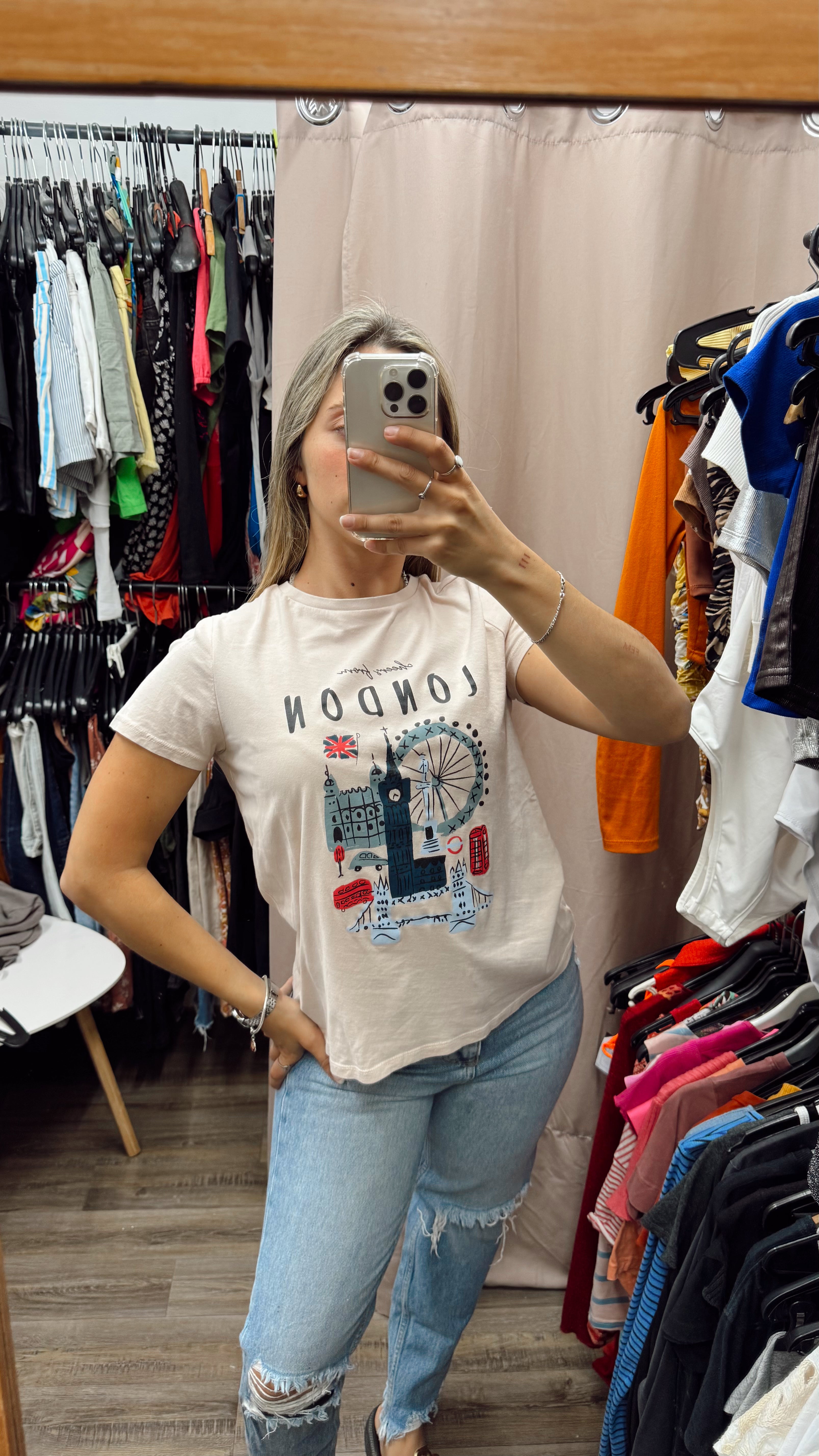 Remera LONDON manga corta