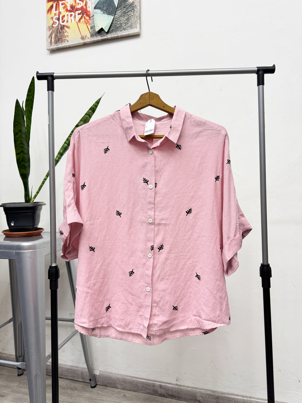 Camisa rosa talle L
