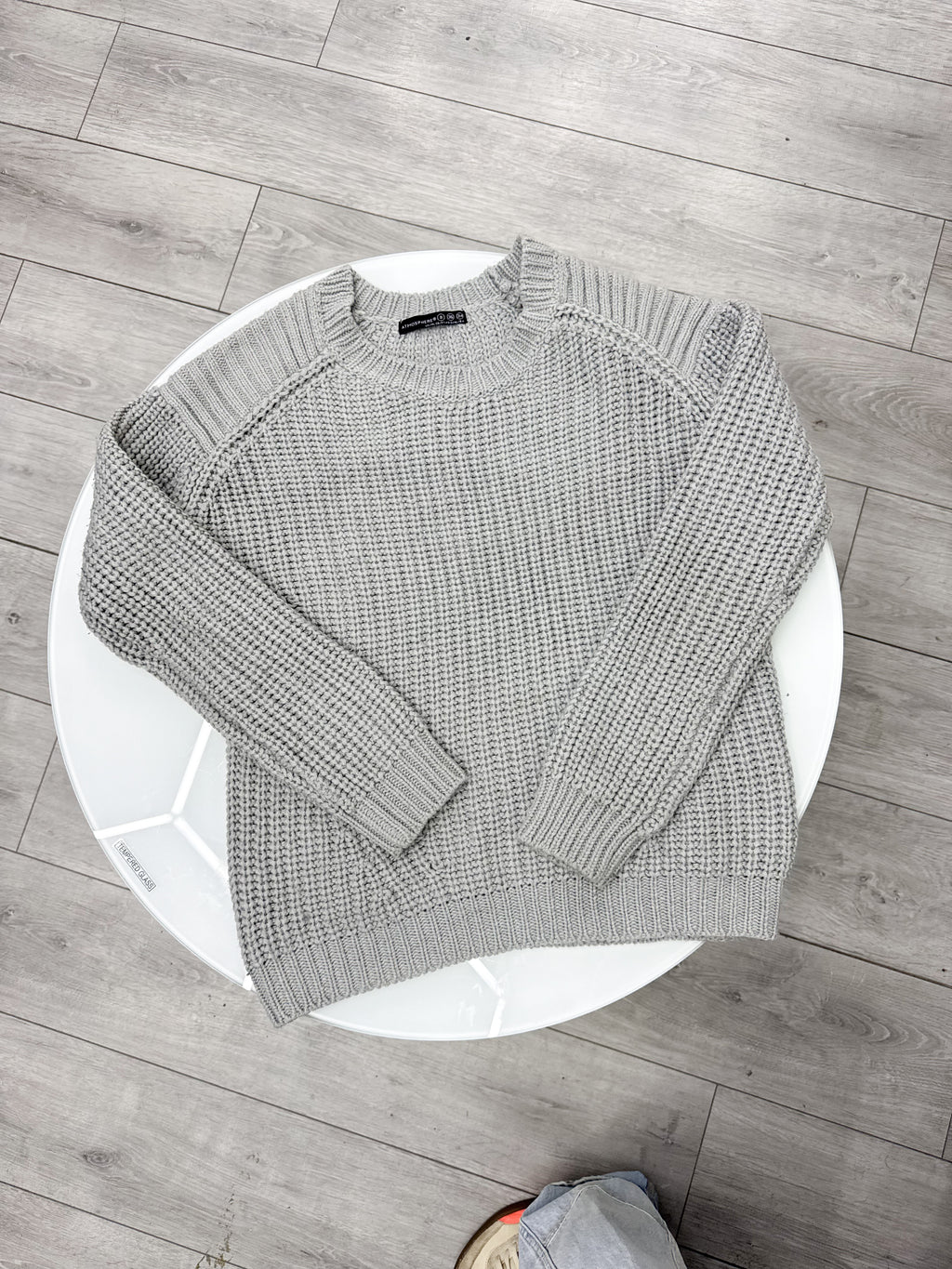 Buzo gris de lana talle XS
