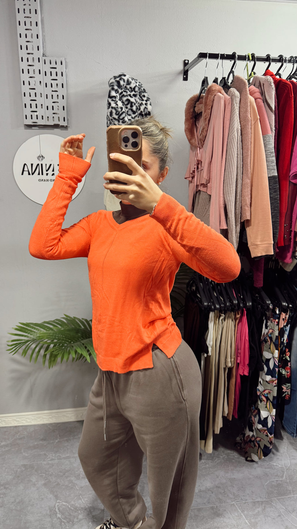 Buzo de hilo MARFINO naranja