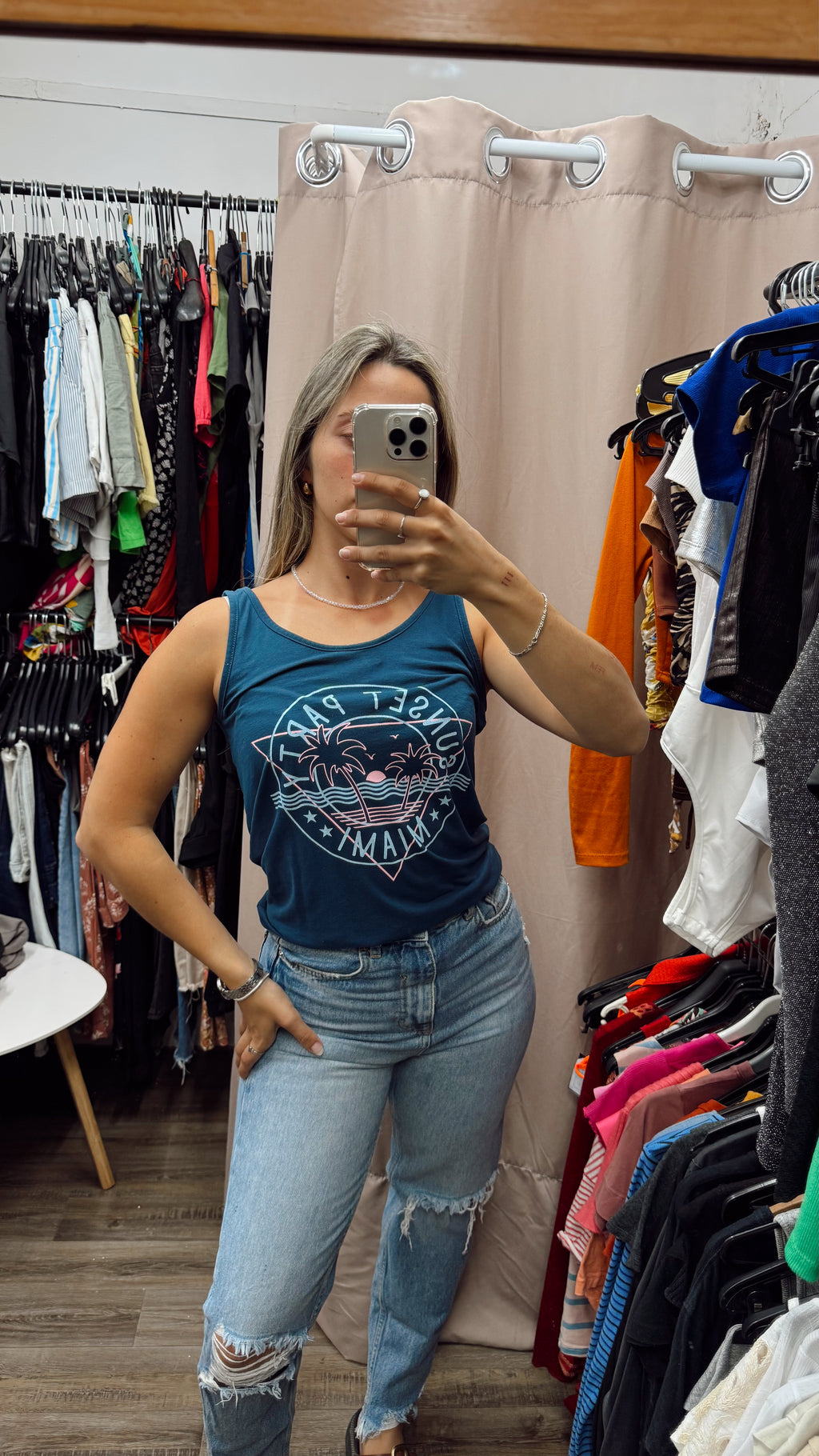 Musculosa azul