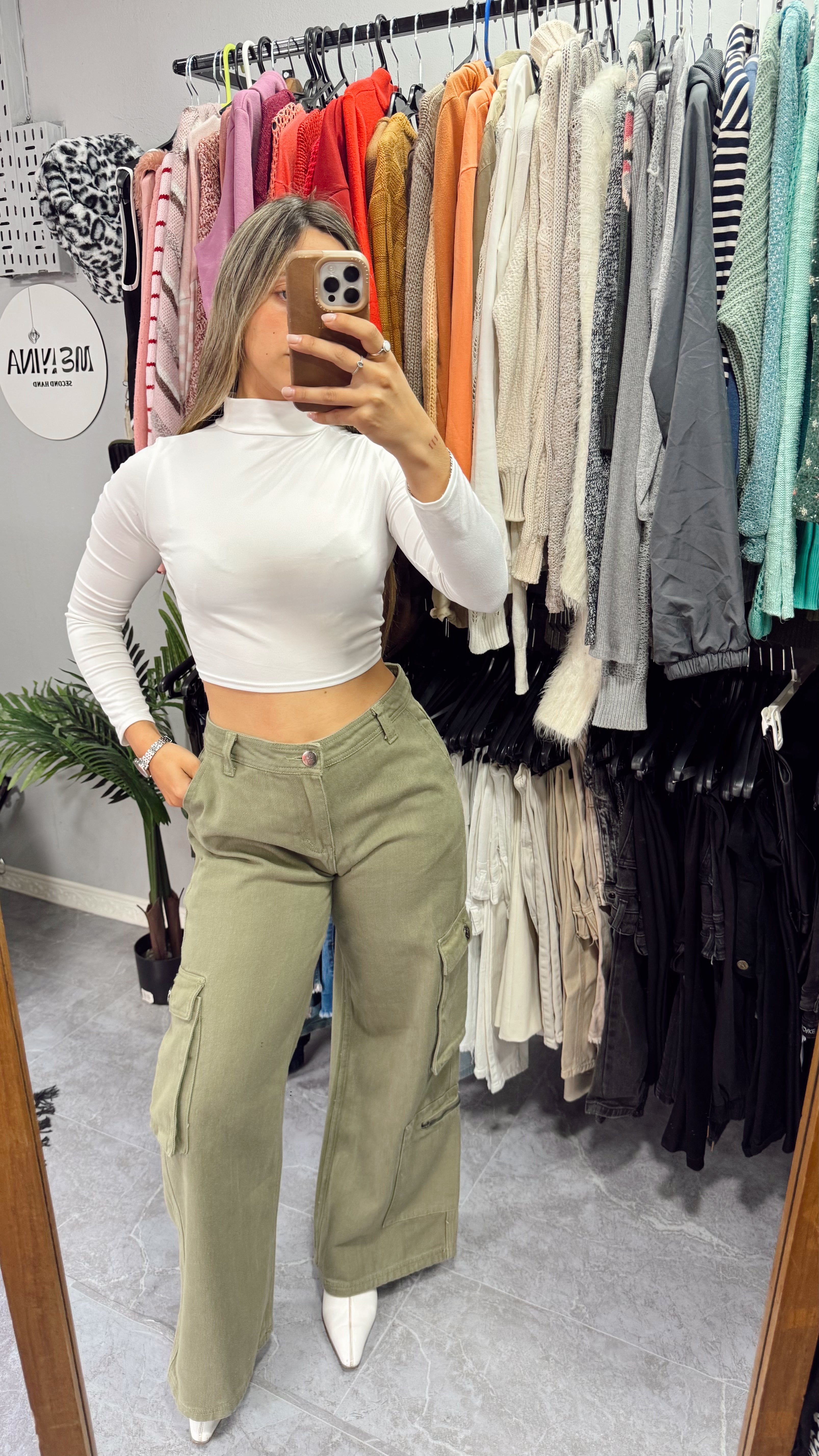 Pantalón cargo NUEVO verde