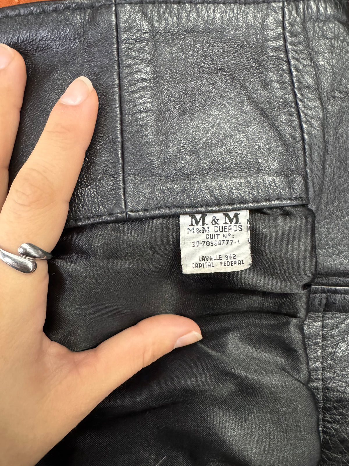 Chaqueta 100% cuero legítimo