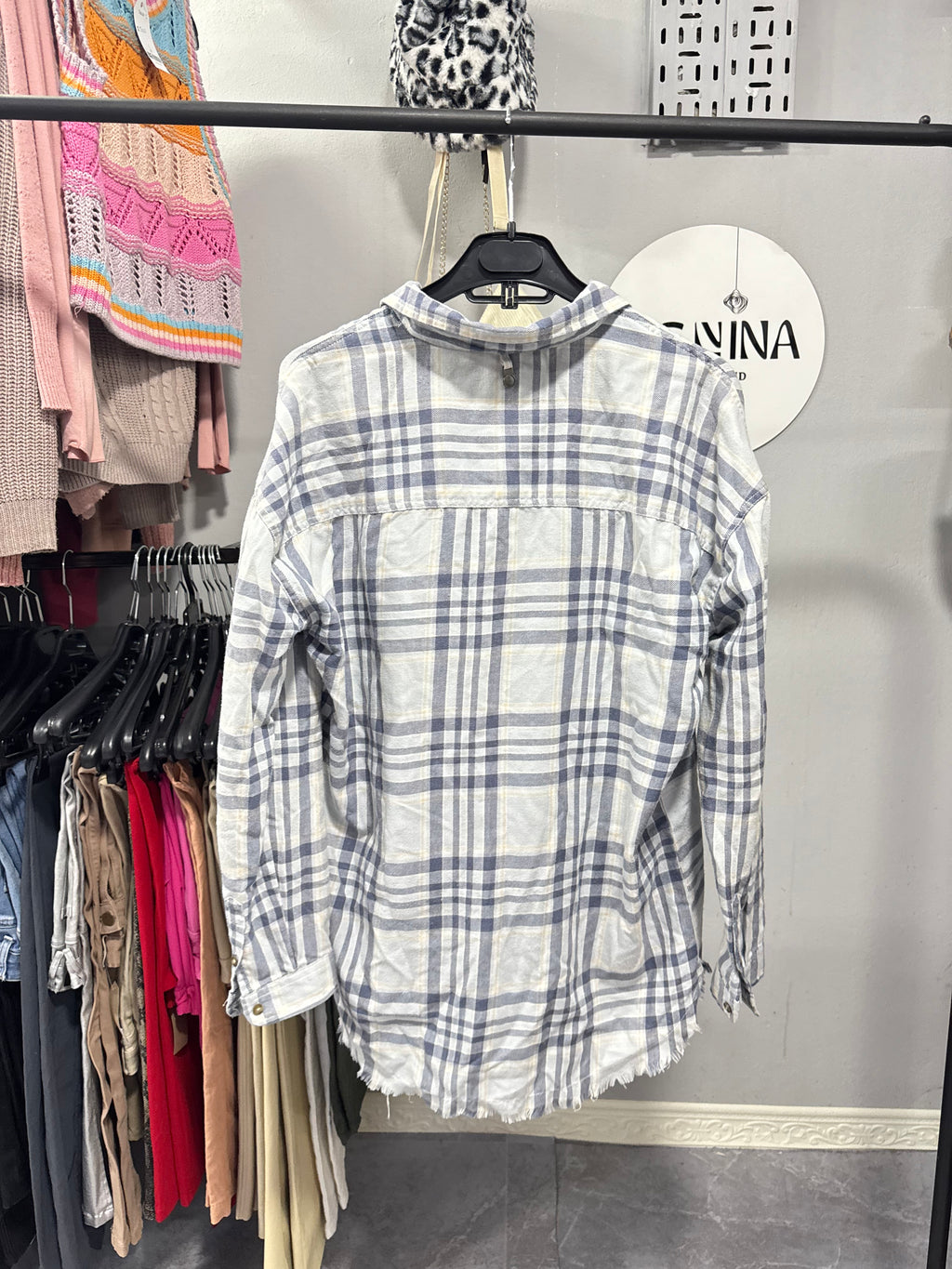 Camisa a cuadros desflecada Daniel Cassin