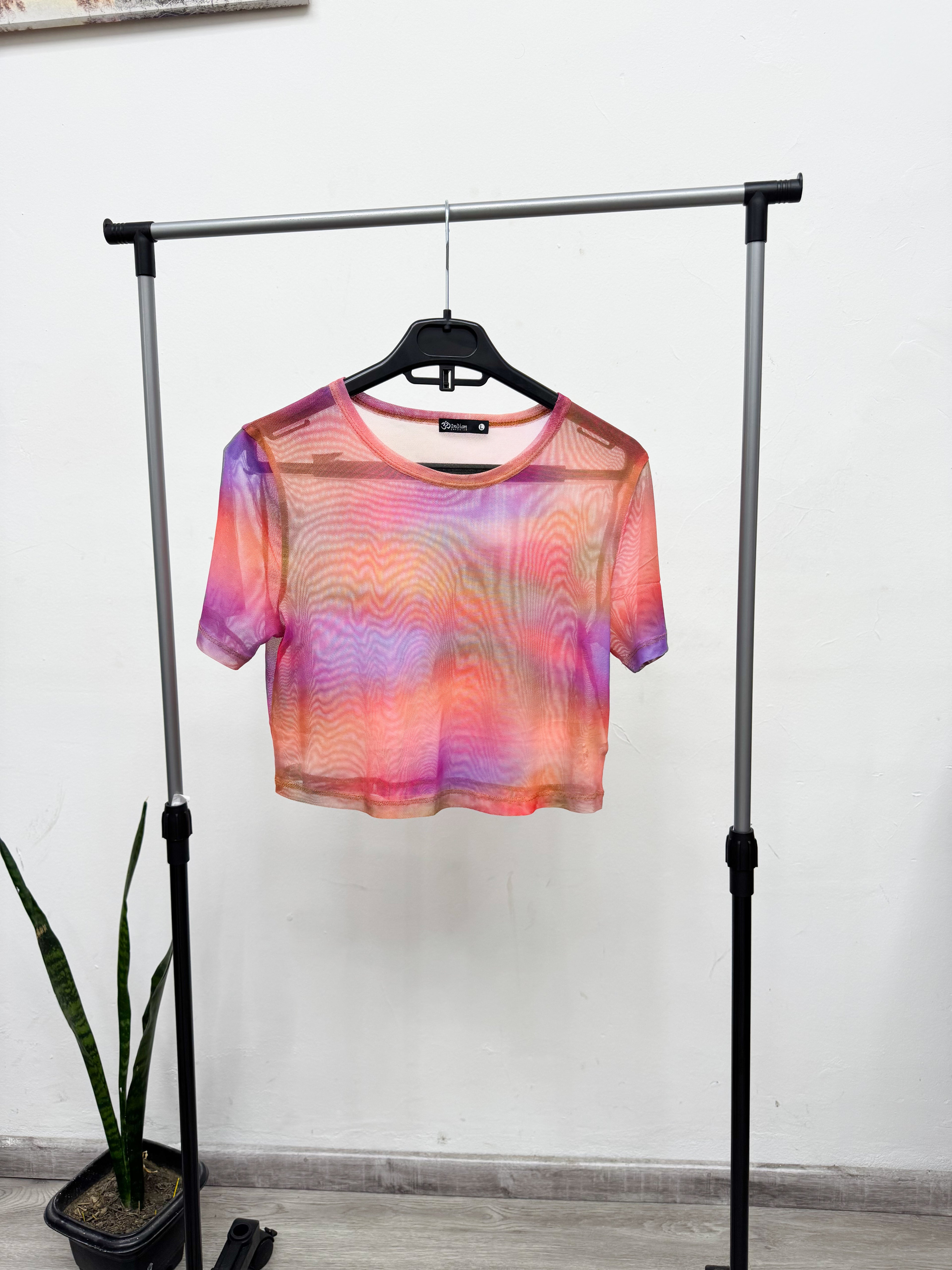 Top traslúcido de colores