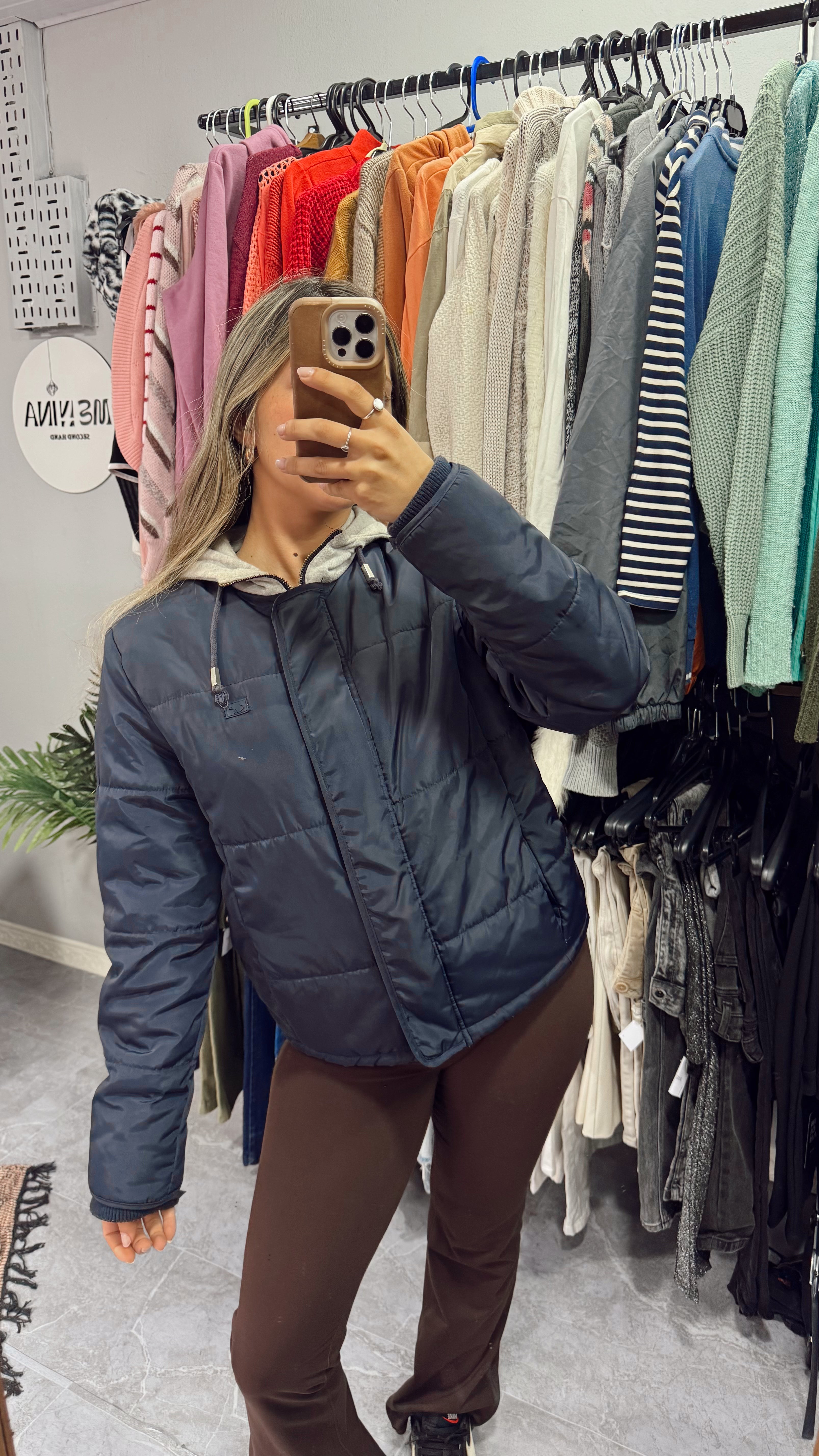 Campera de abrigo azul