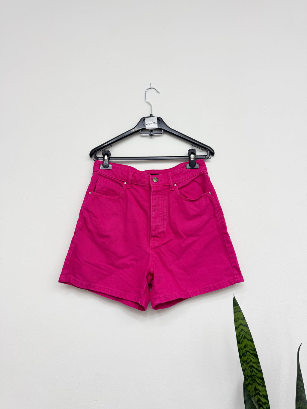 Short de Jean rosado, tiro alto