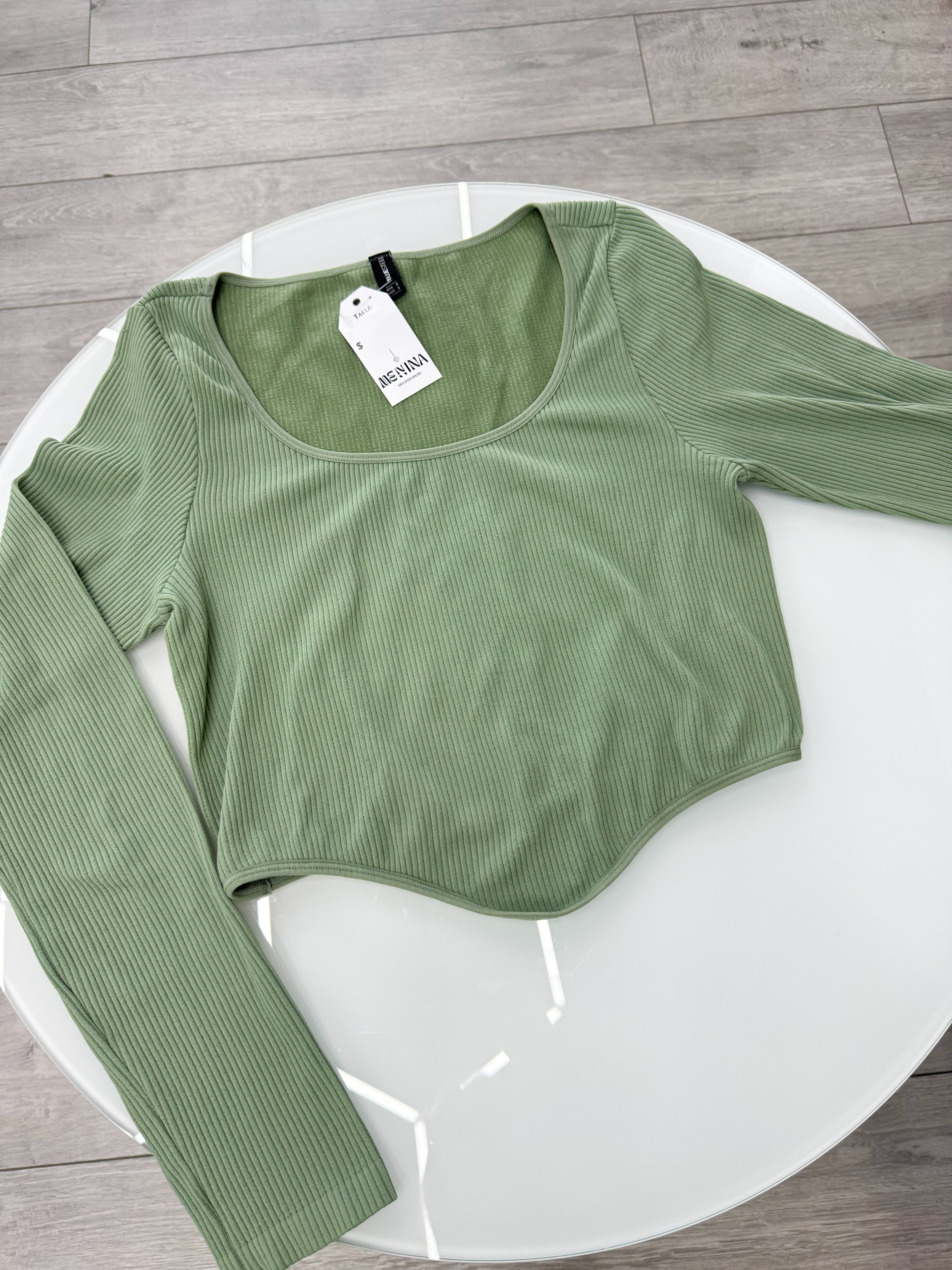 Top verde manga larga Renner