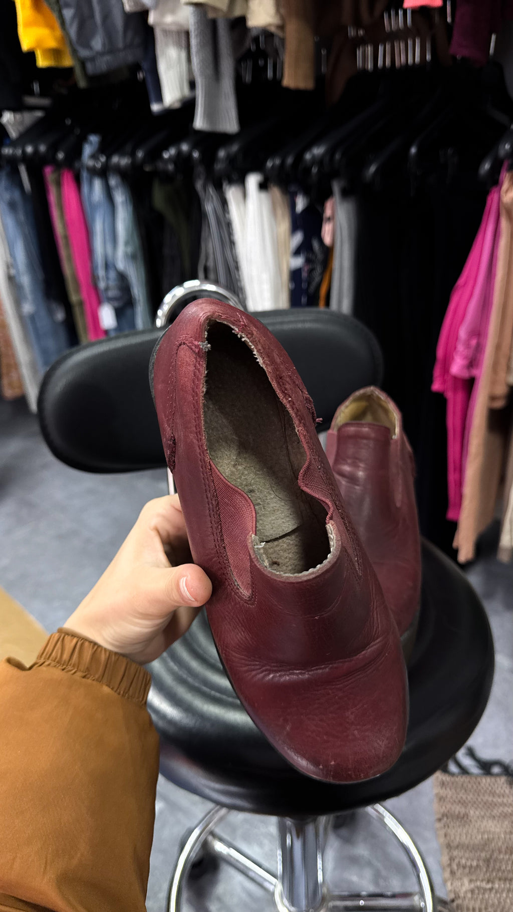 Botas Venet bordó de taco