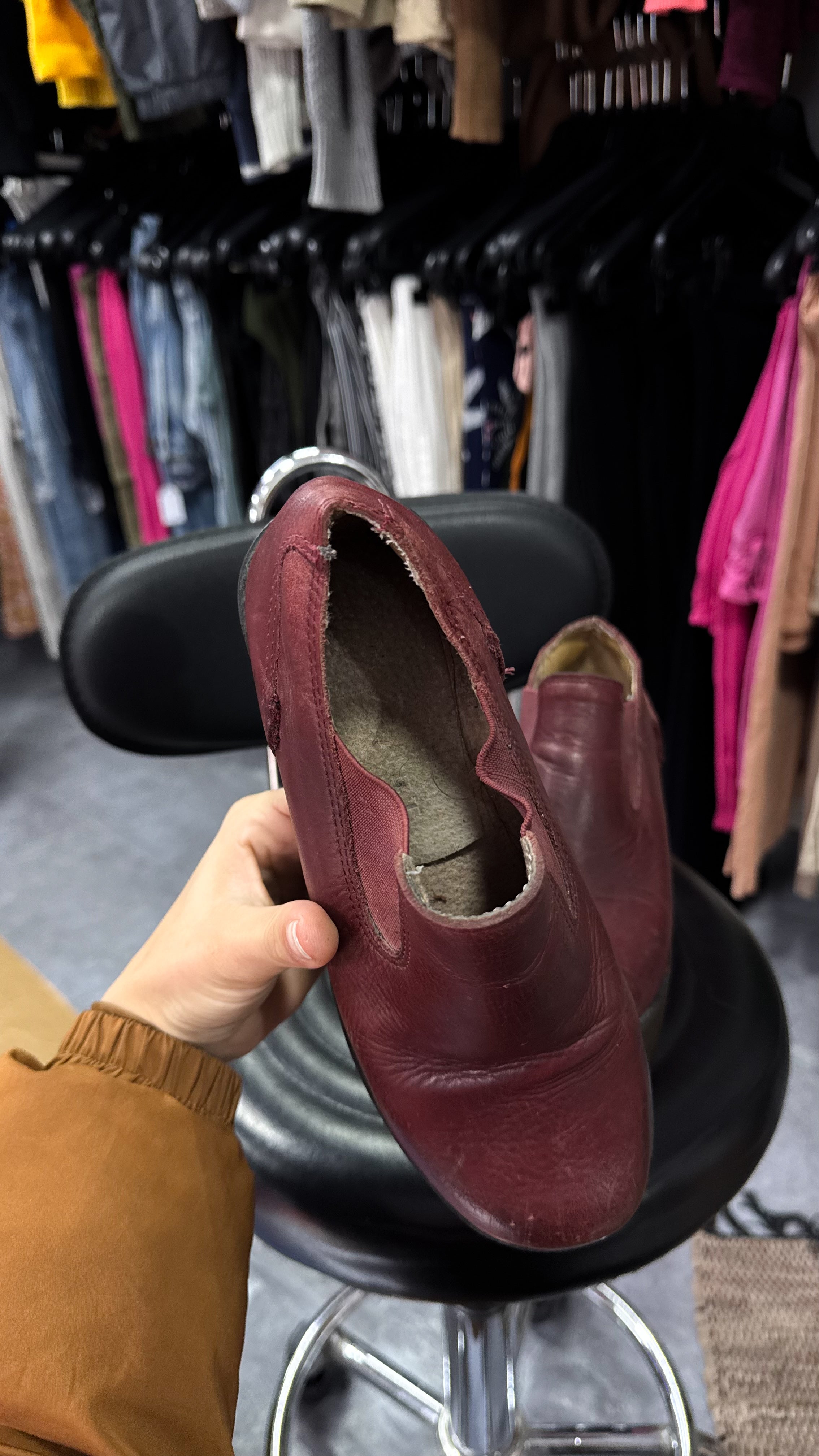 Botas Venet bordó de taco