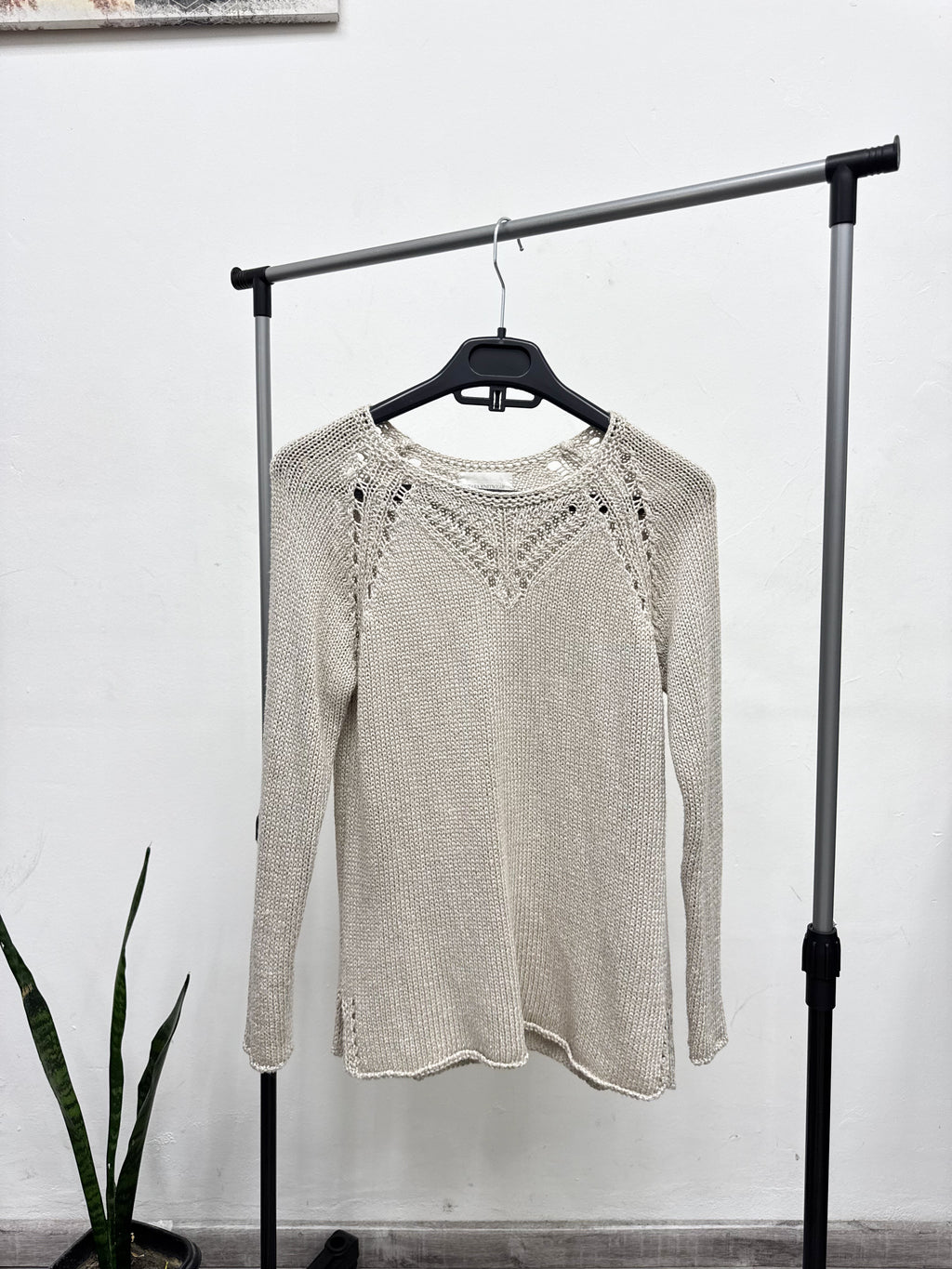 Buzo de hilo beige ZARA