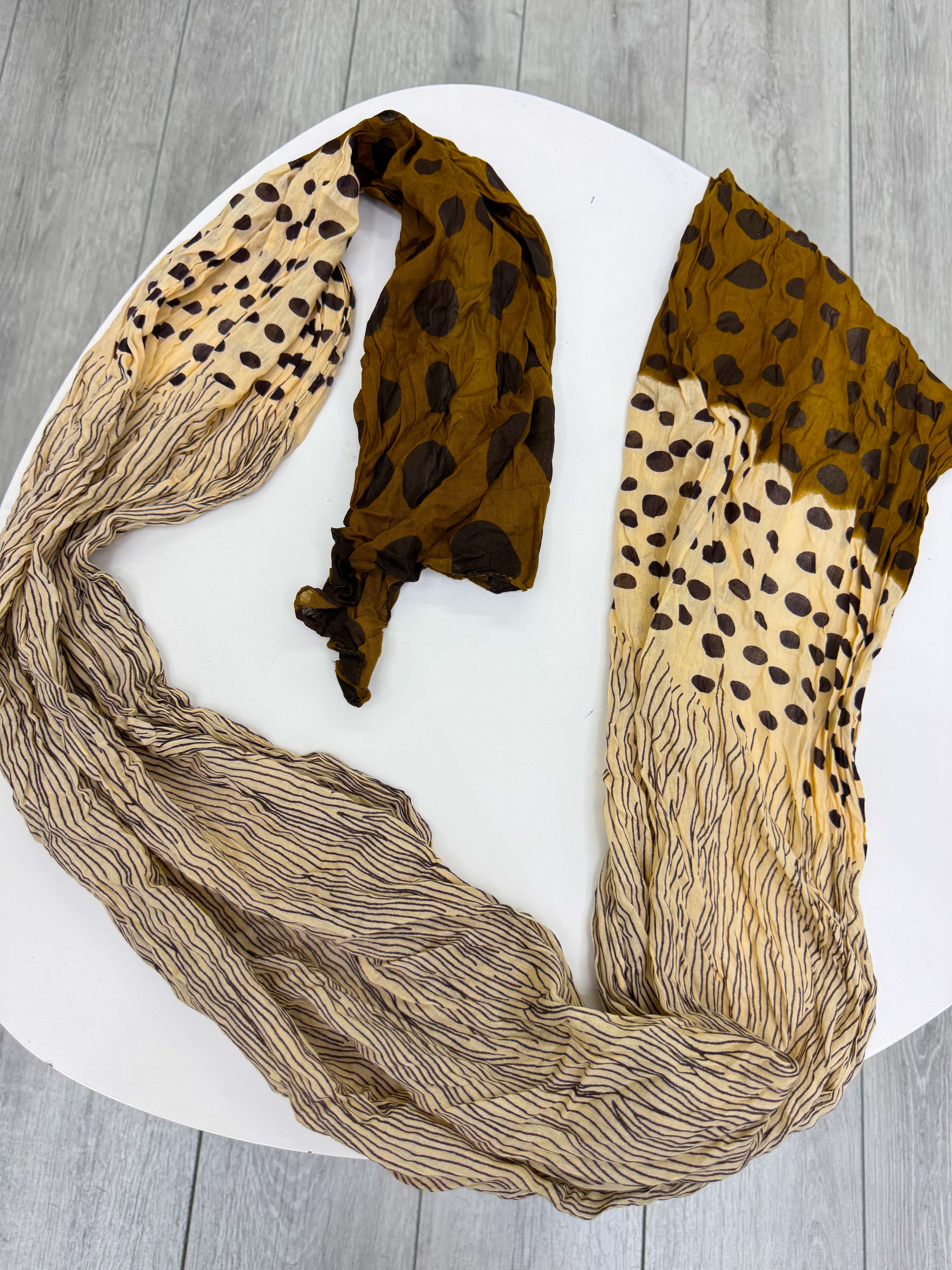 Chalina tonos marrones