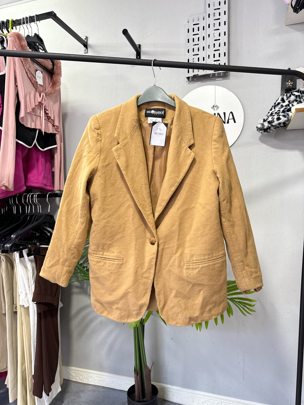 Blazer de paño marrón