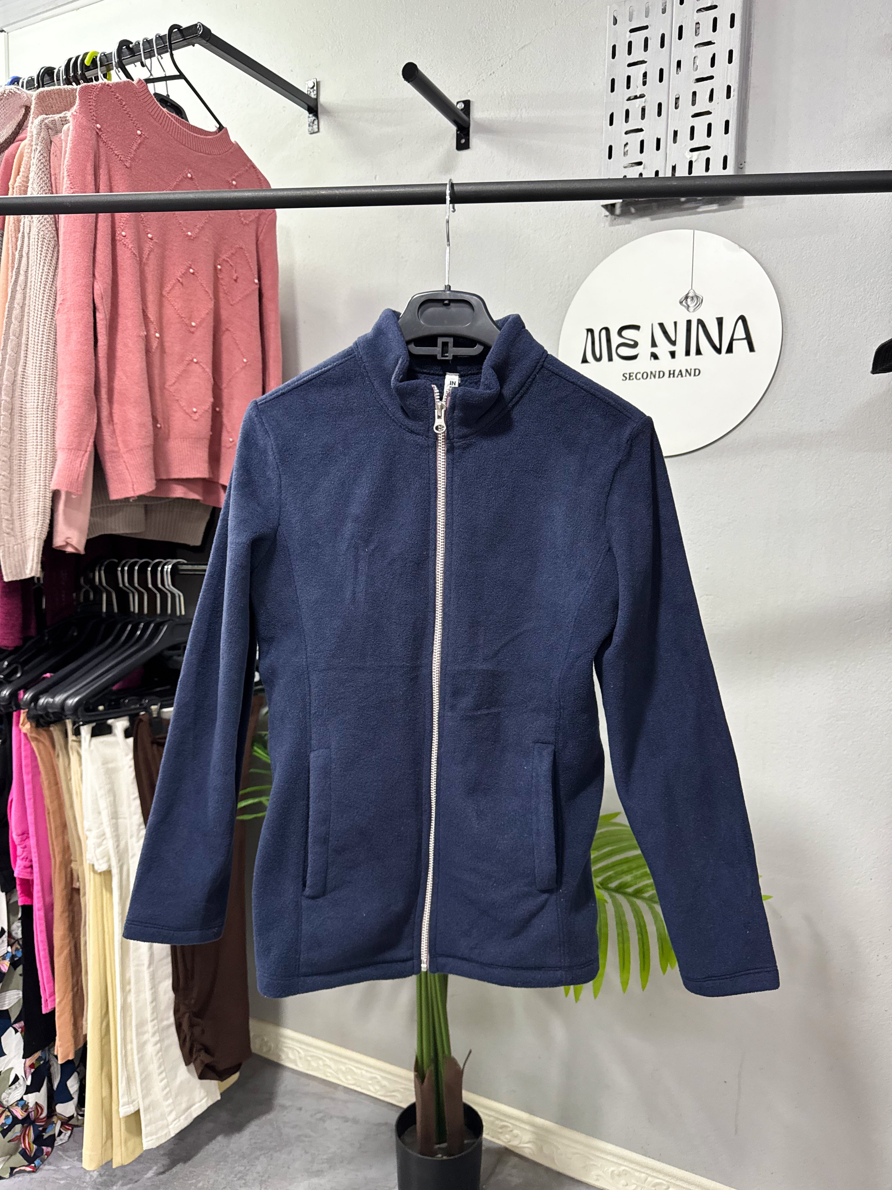 Campera polar azul