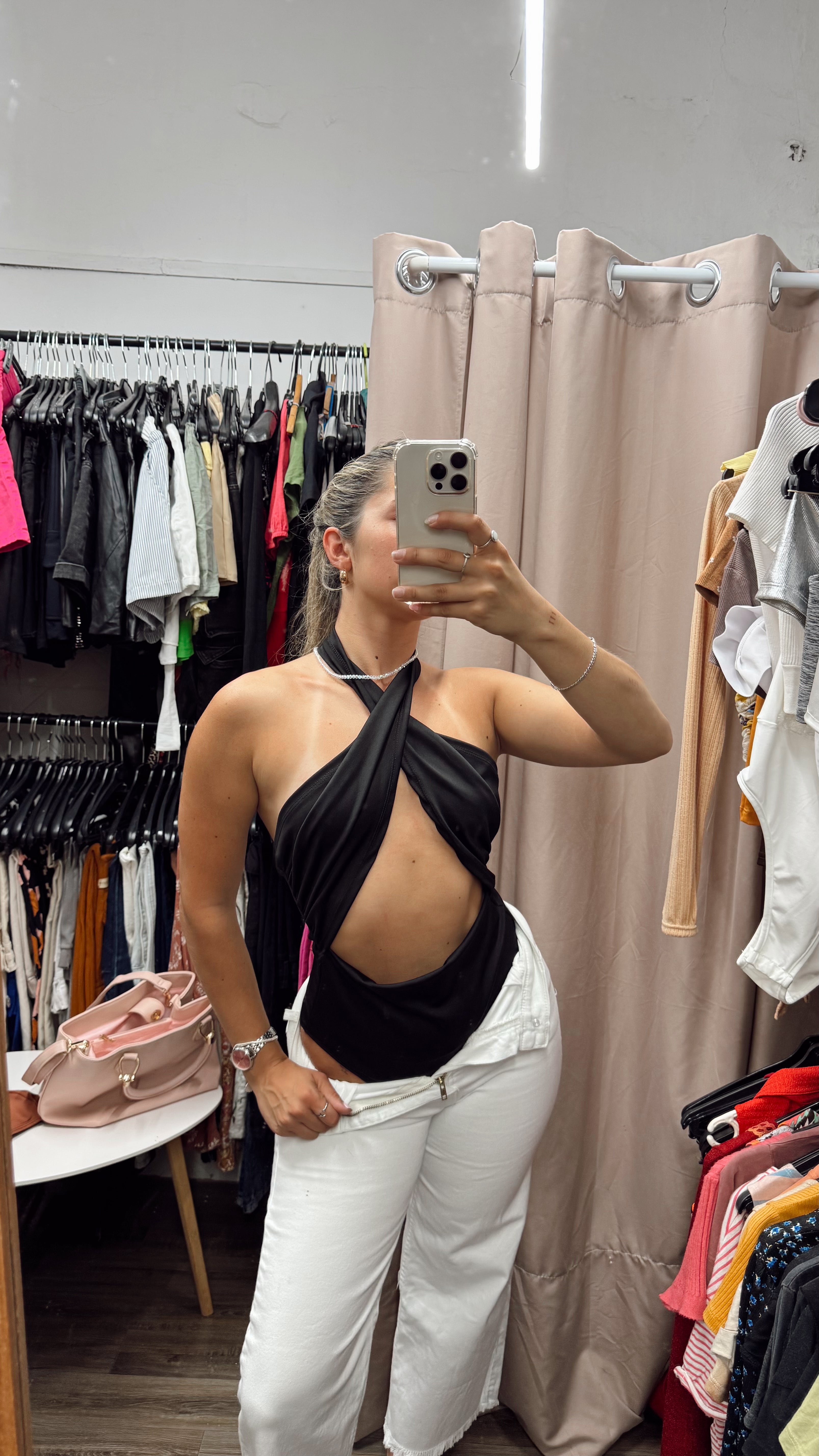 Body negro cruzado NUEVO
