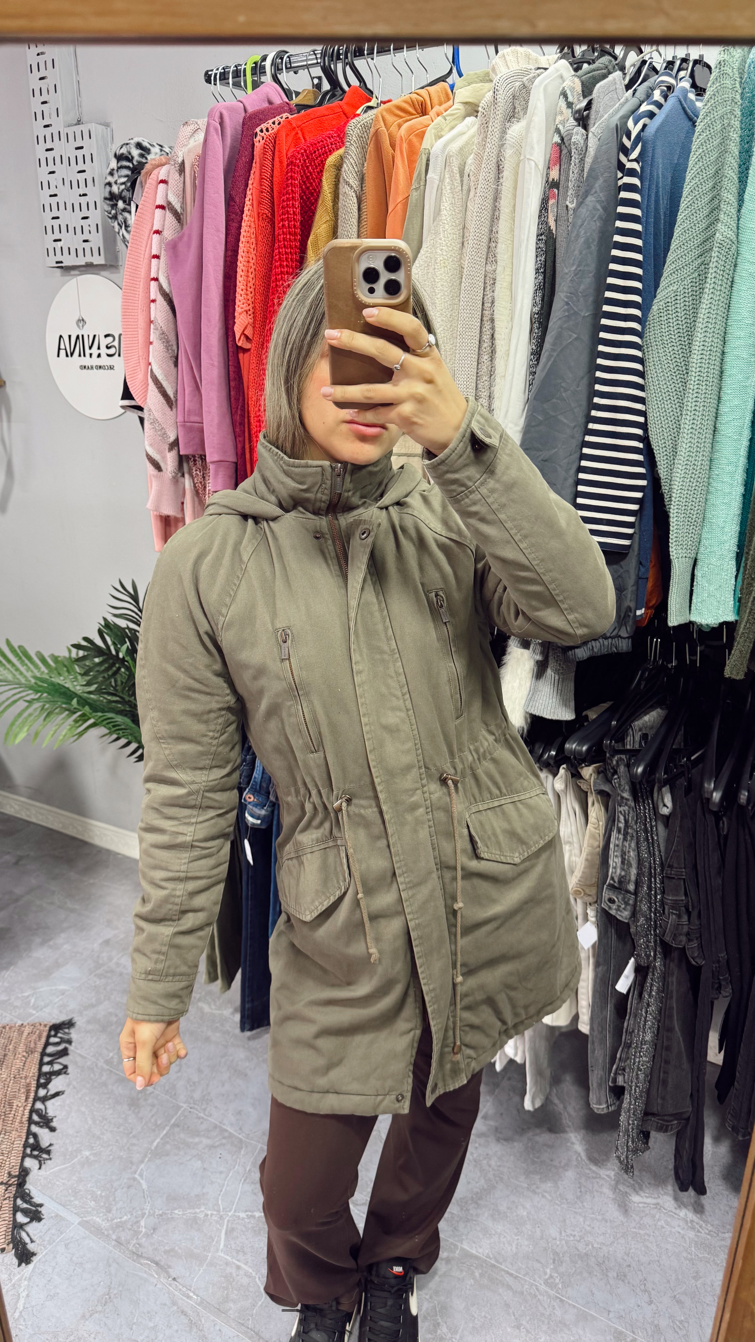 Parka verde talle S