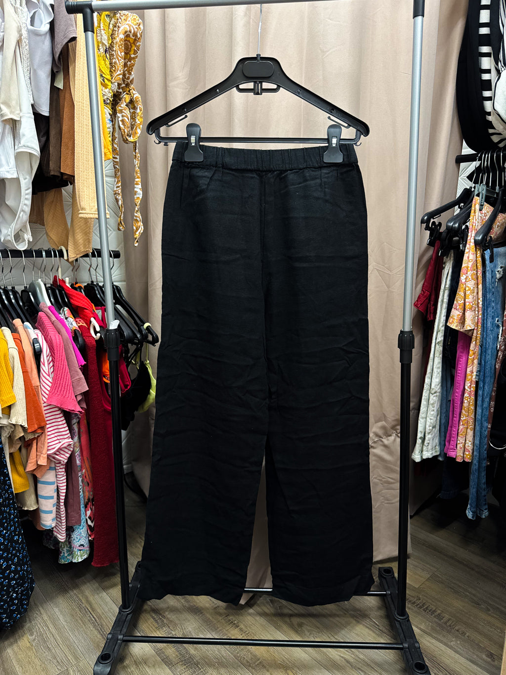 Pantalón de lino negro