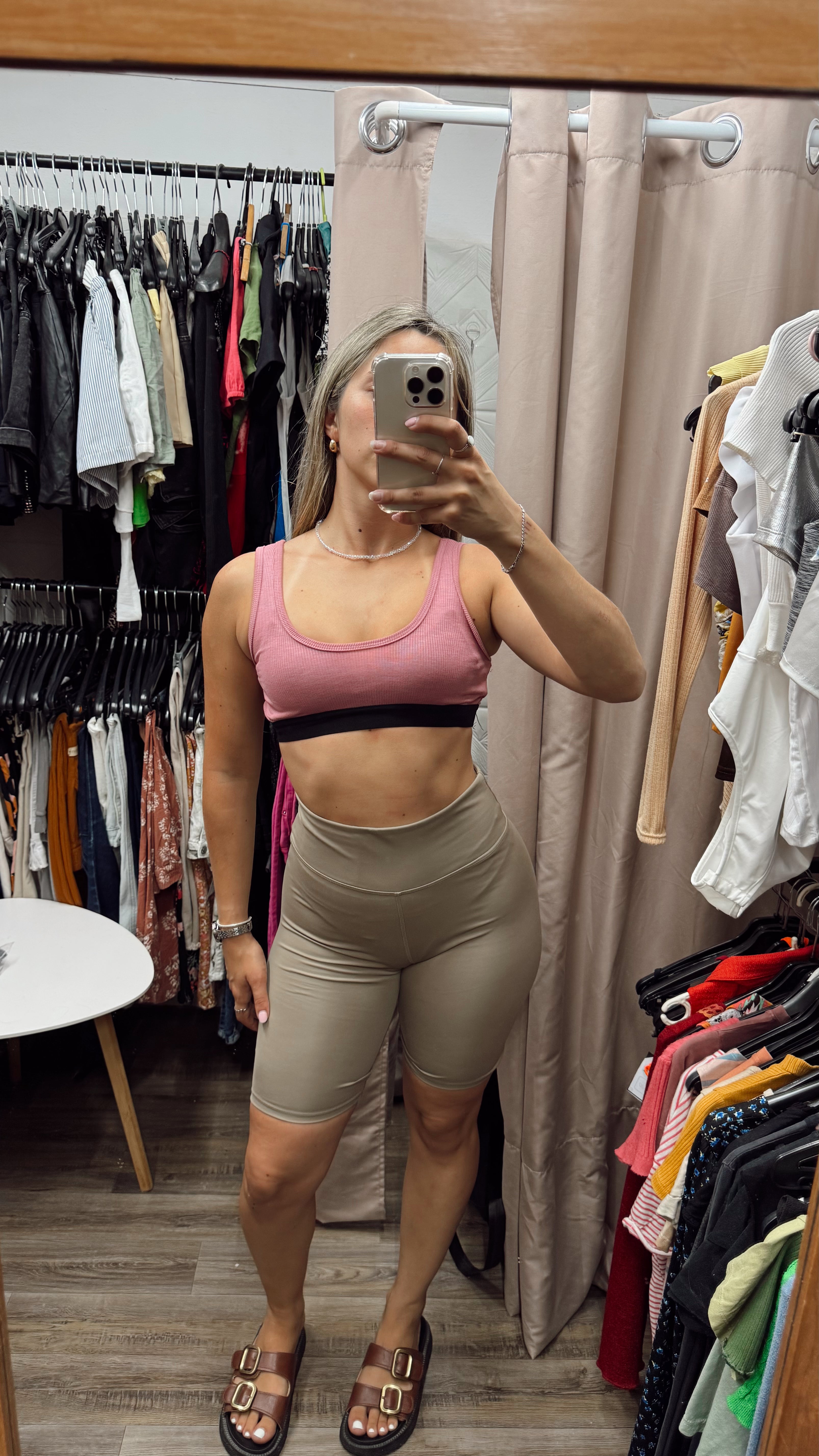 Calza/biker gym marrón