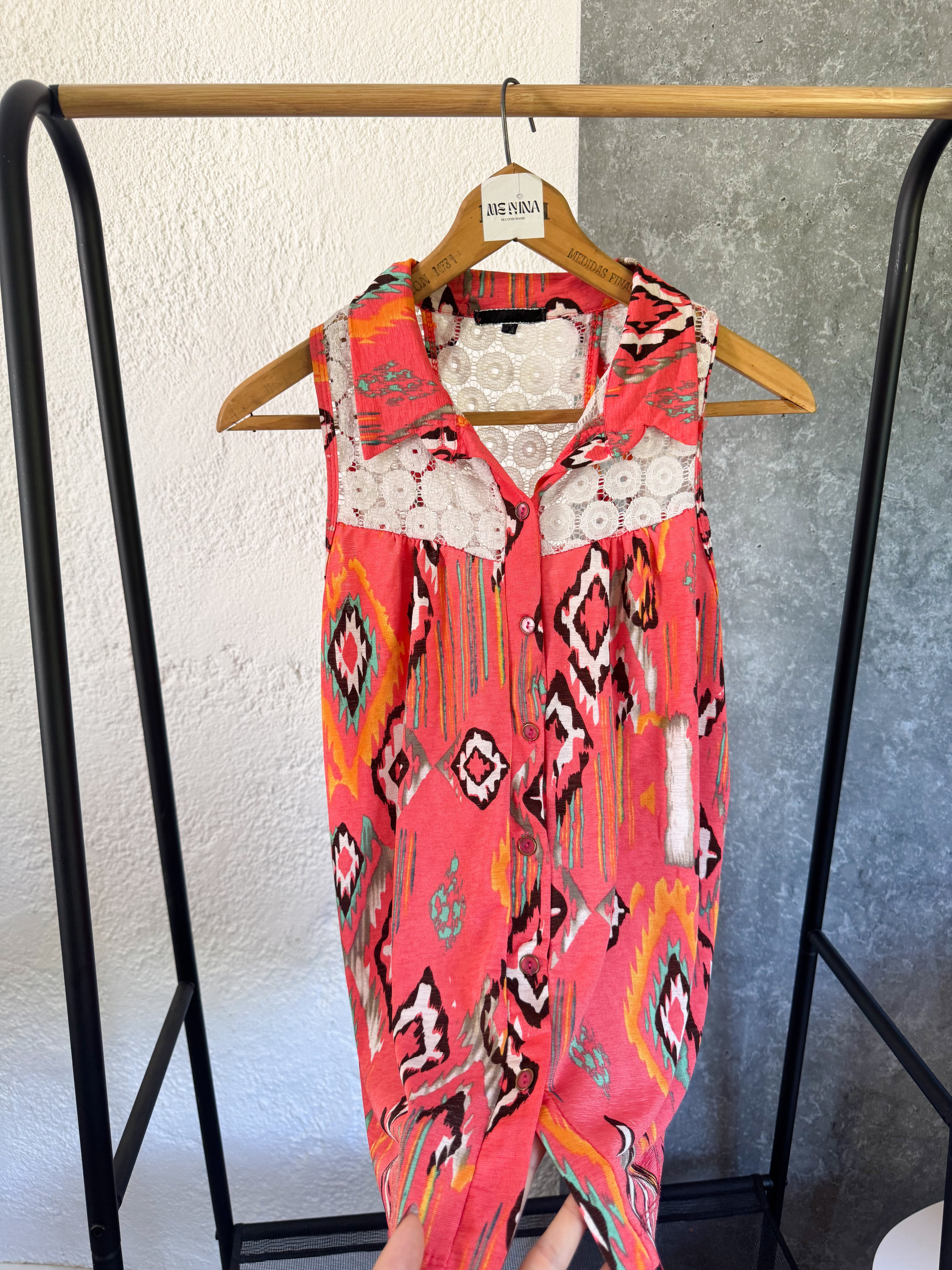 Blusa rosada talle M