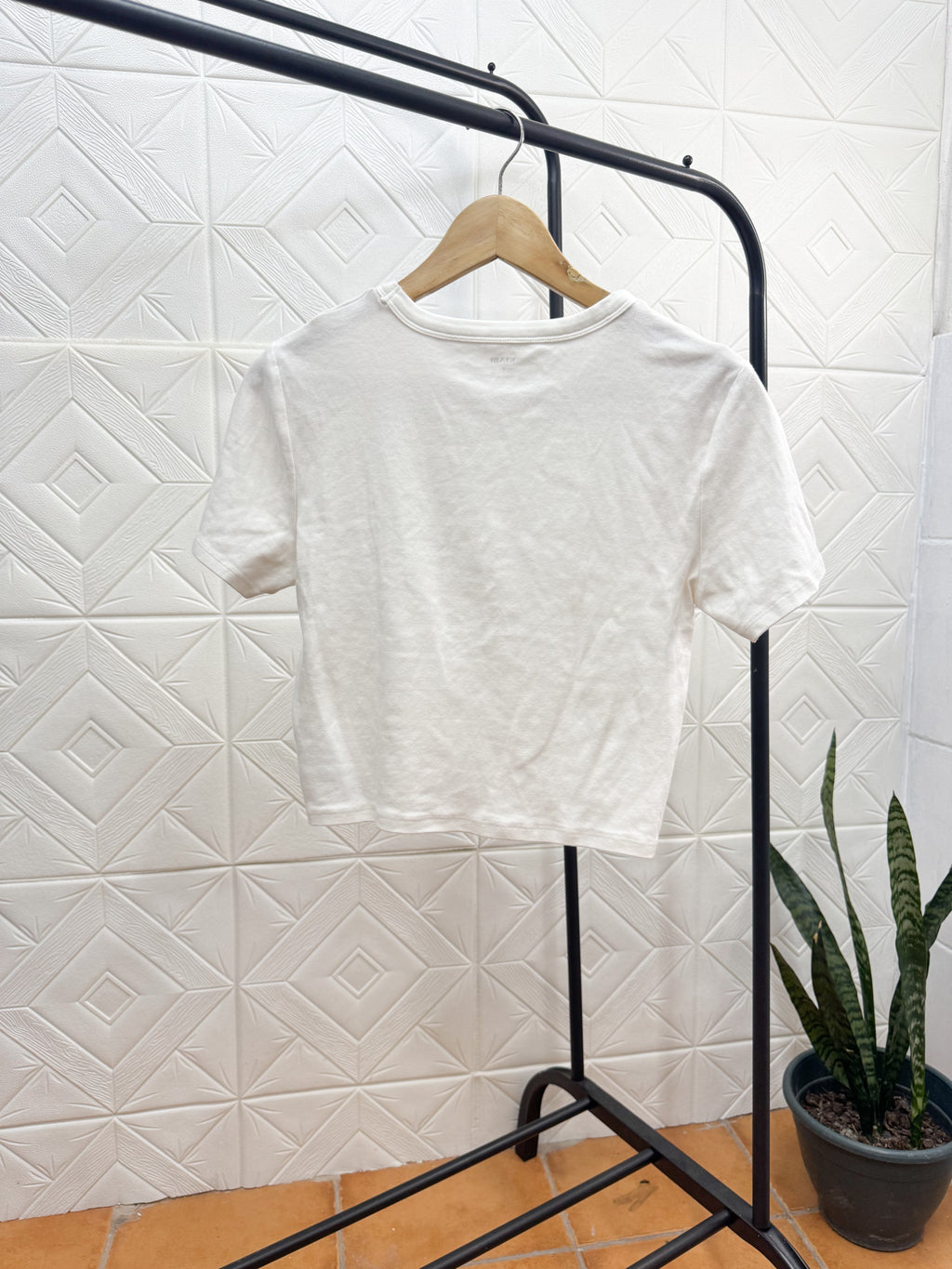 Remera manga corta blanca