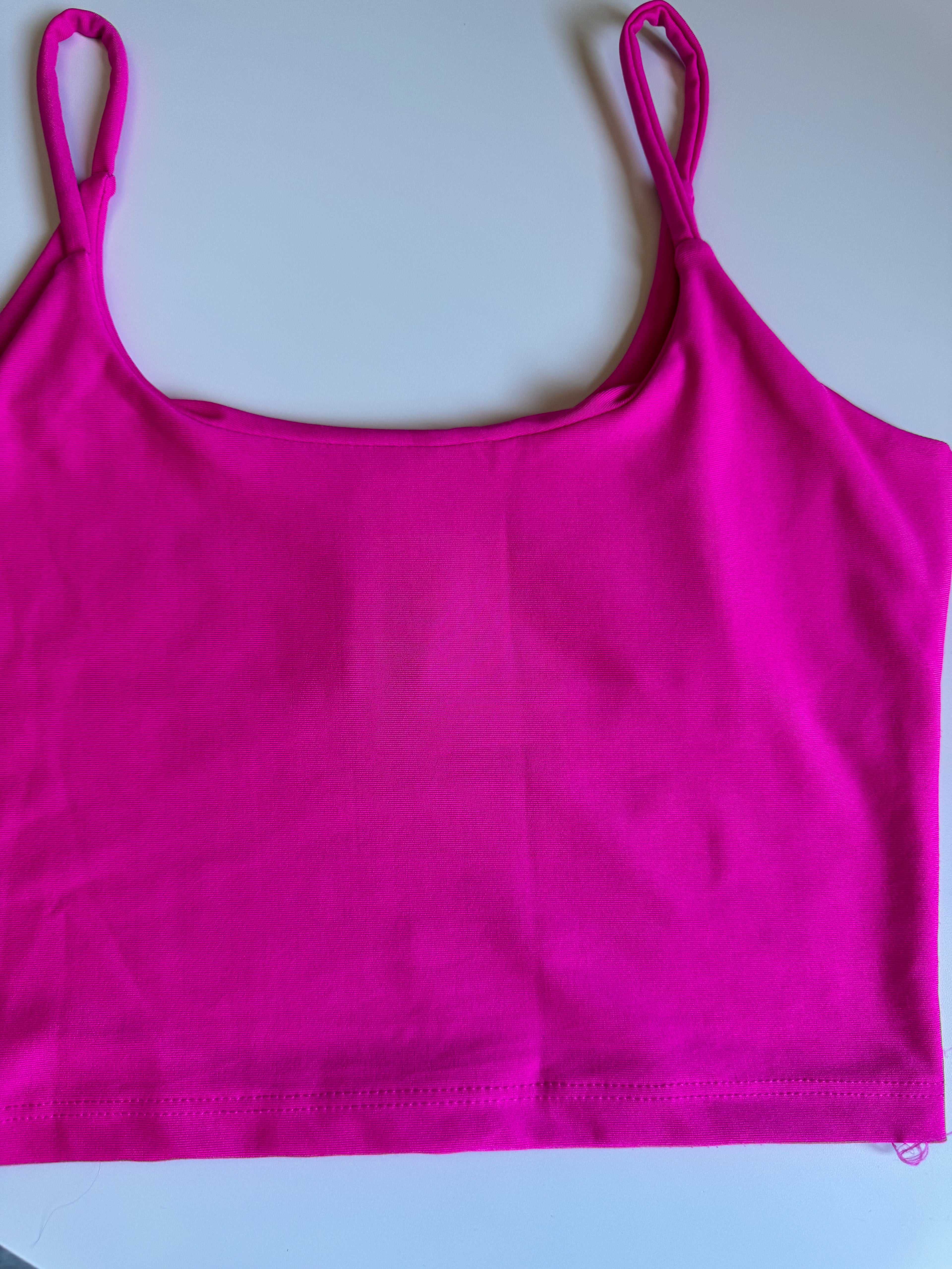 Top rosado elastizado