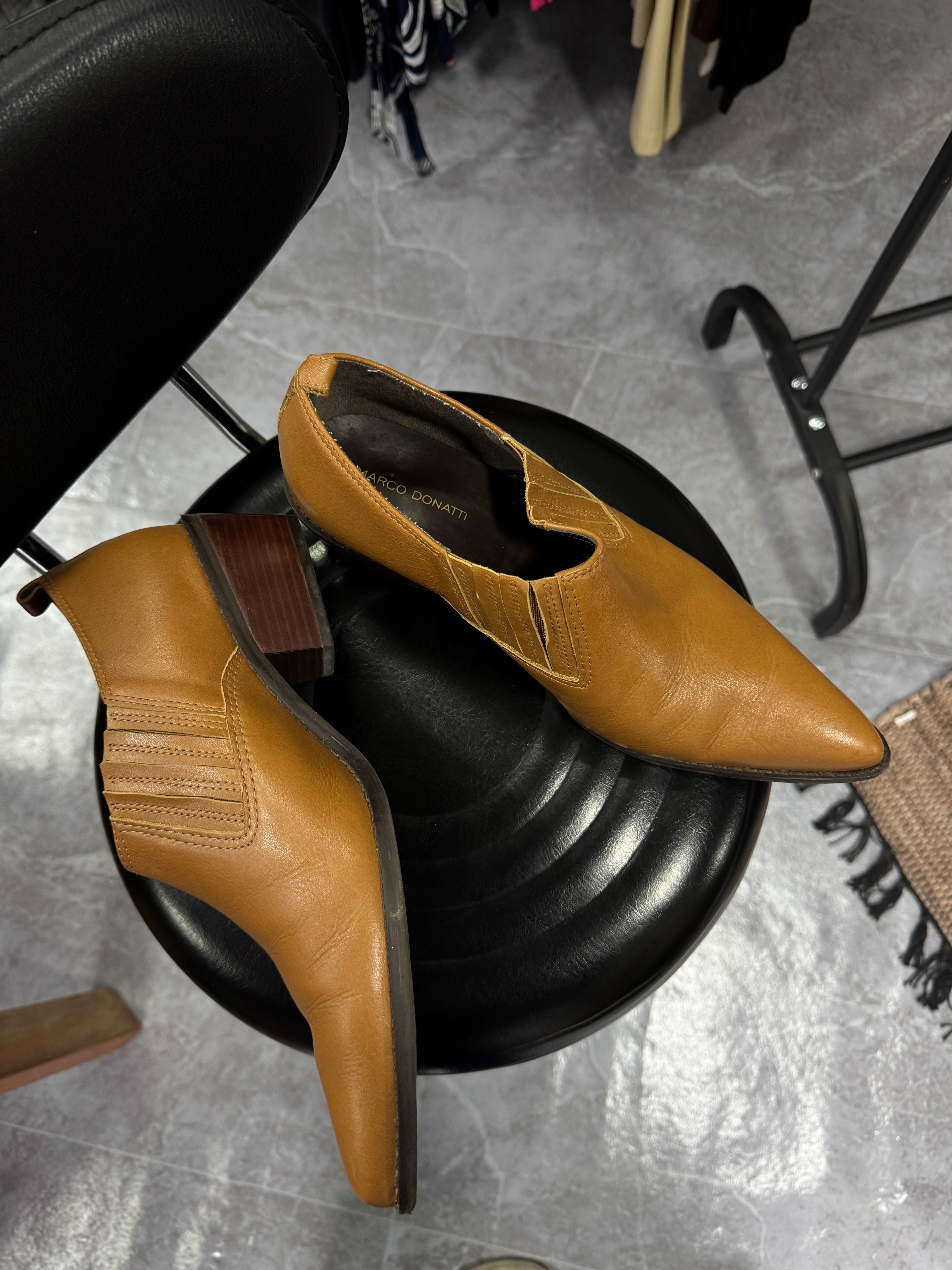 Botines de cuero marrones Marco Donatti