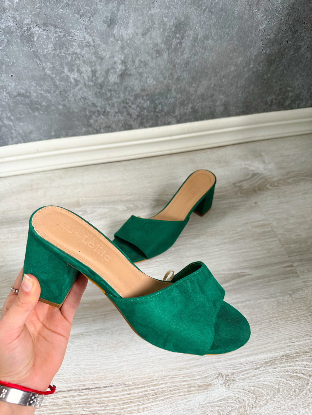 Sandalias tacos LOLITA verdes