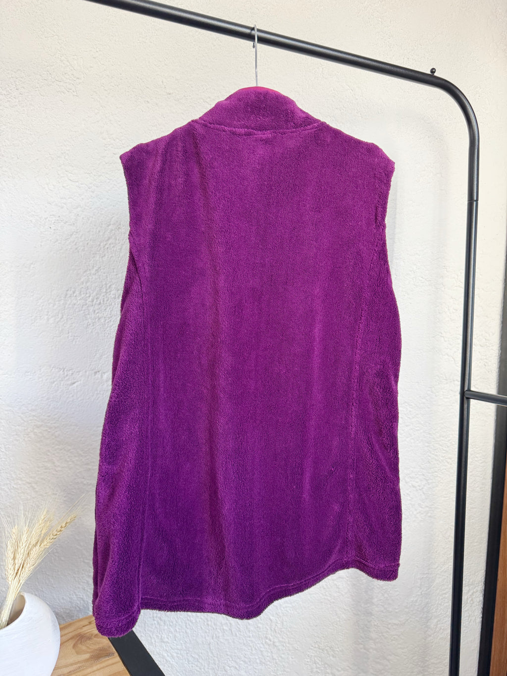 Chaleco polar violeta