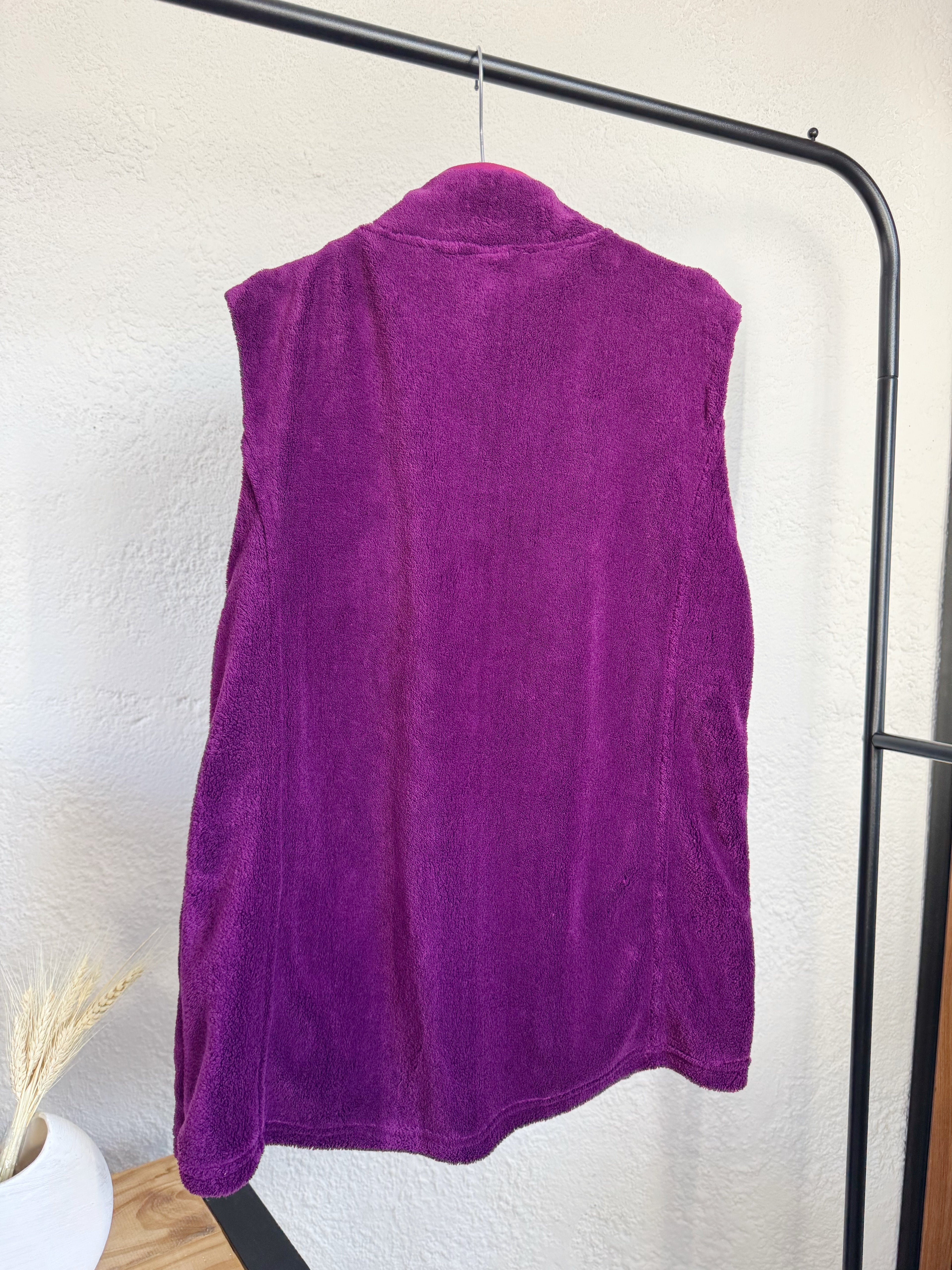 Chaleco polar violeta
