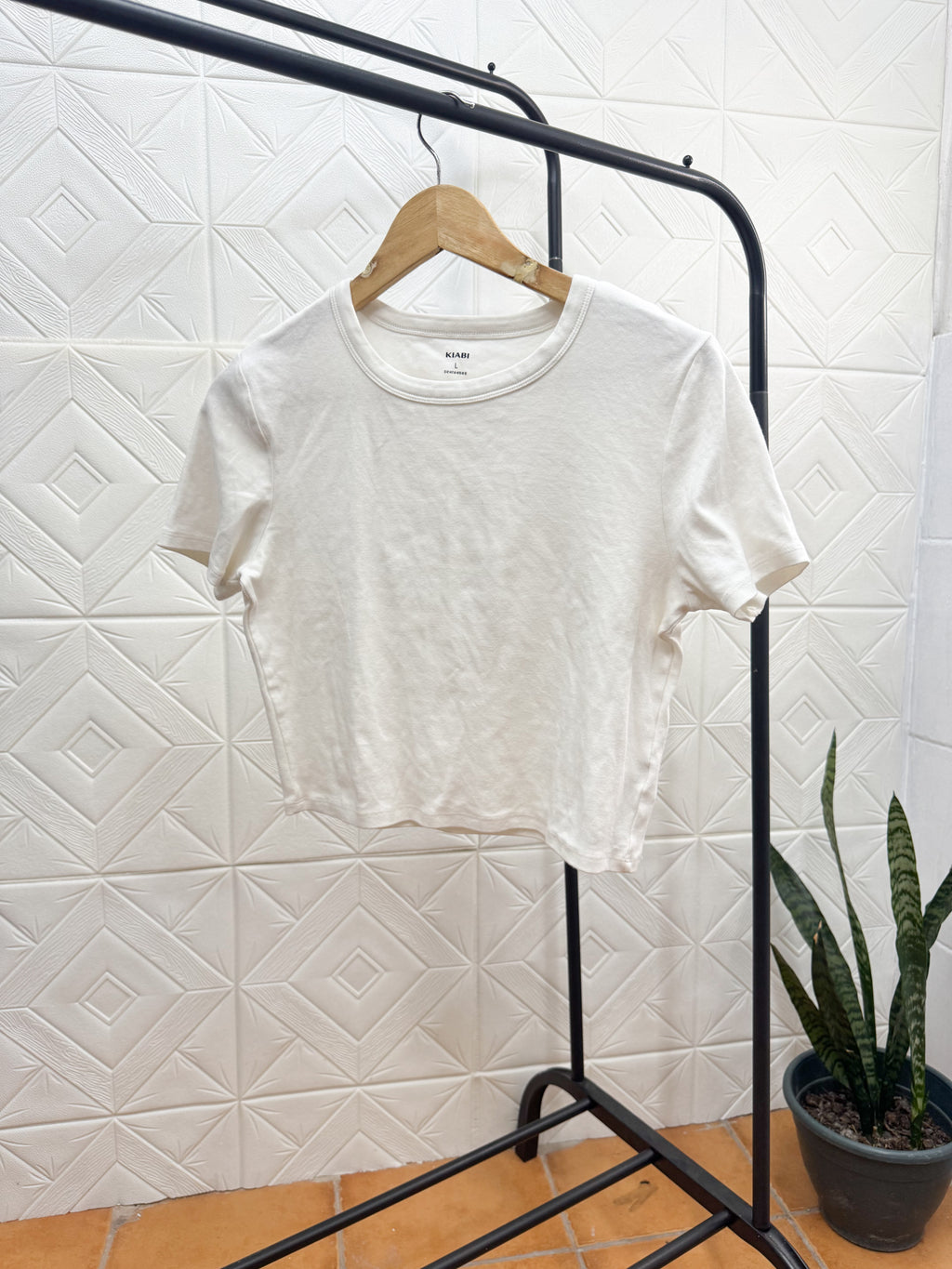 Remera manga corta blanca